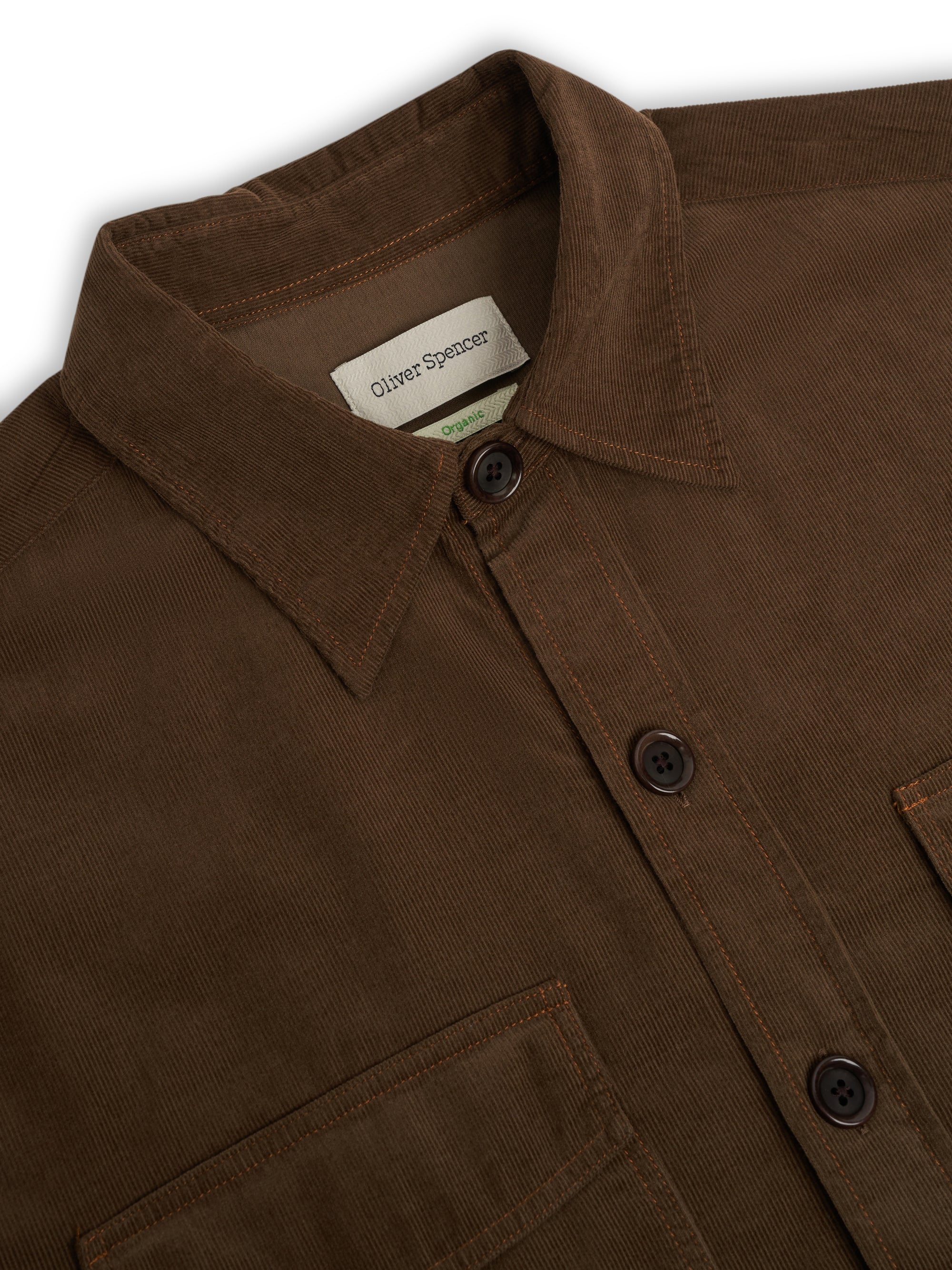 Penryn Overshirt (Loose Fit) Mersey Cord Caramel Brown