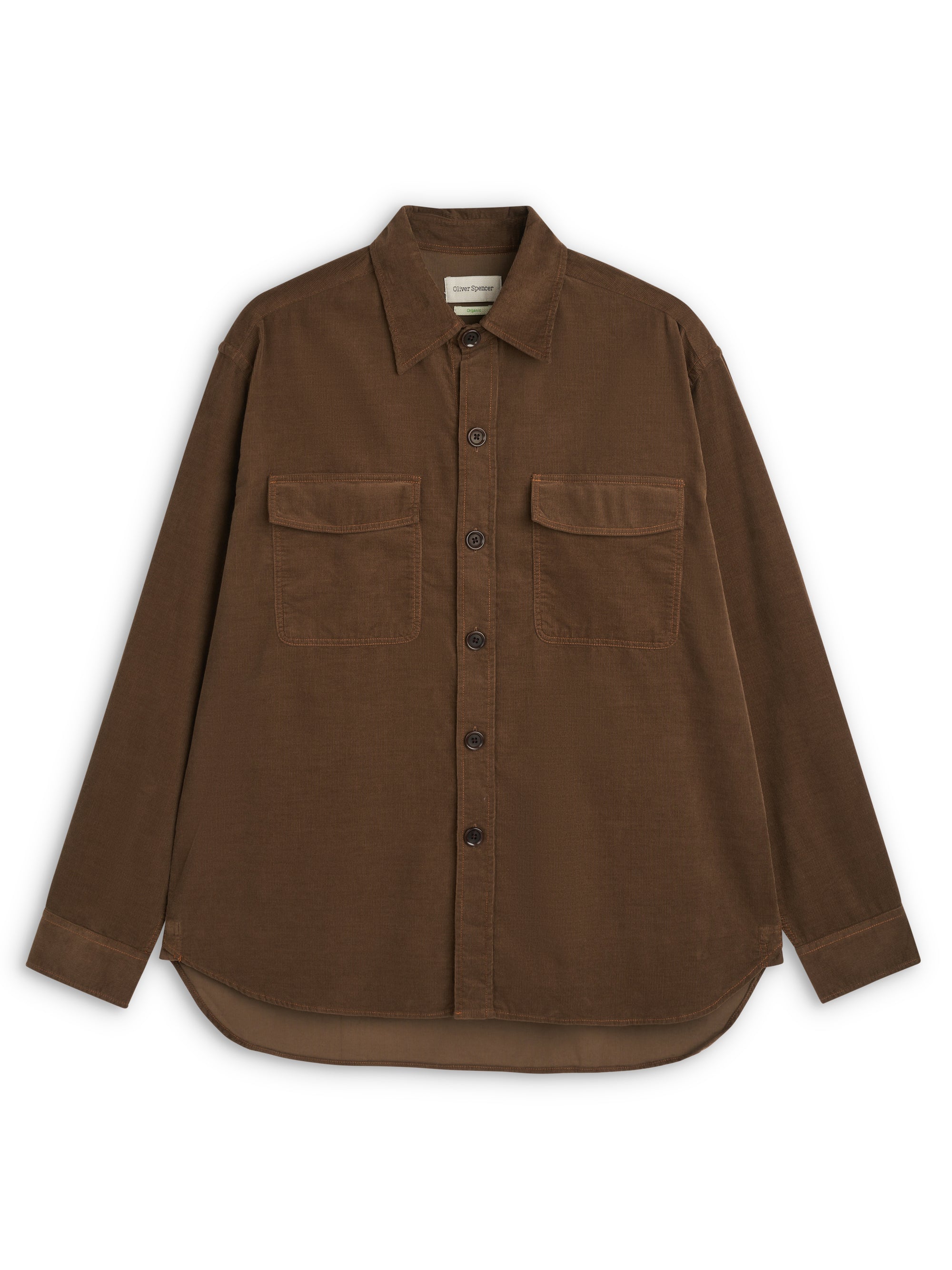 Penryn Overshirt (Loose Fit) Mersey Cord Caramel Brown
