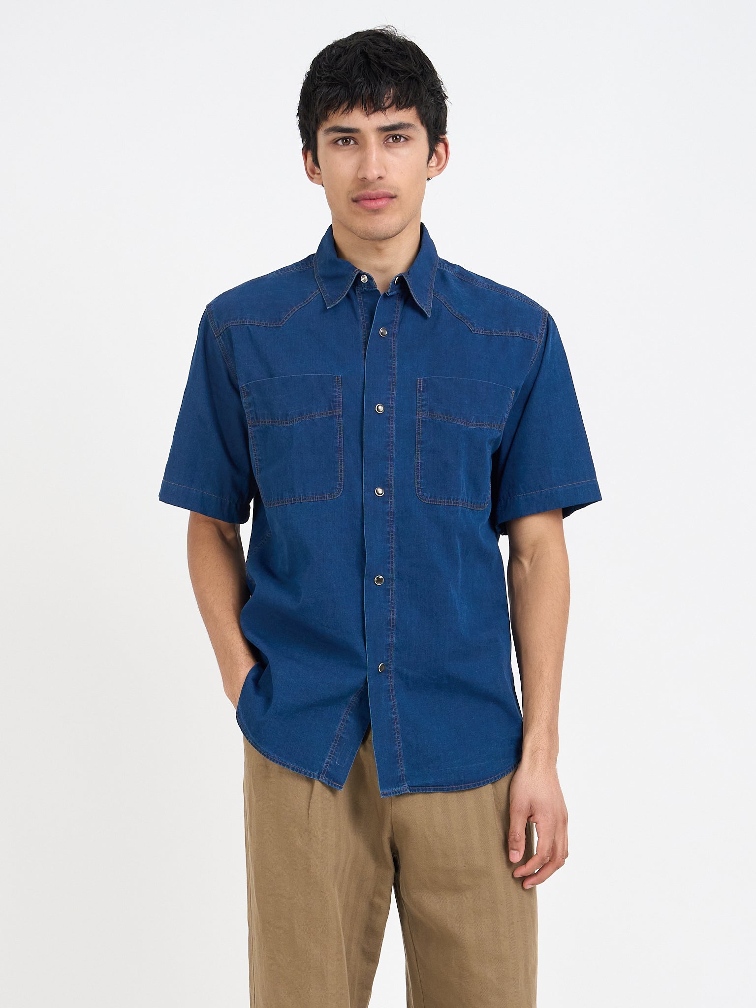 Quito Short Sleeve Shirt Wylie Indigo Rinse