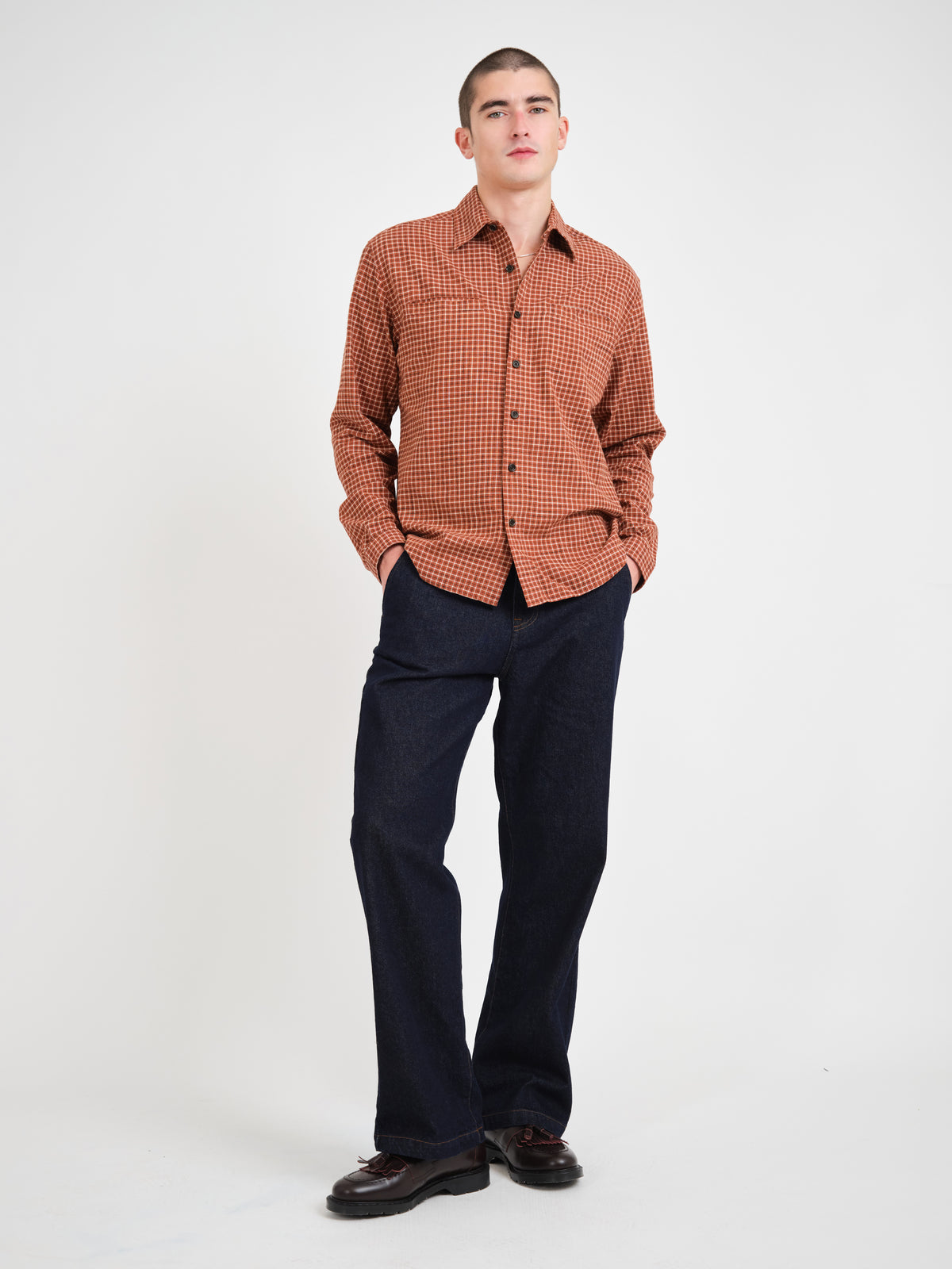 Corby Shirt Fairport Rust Check