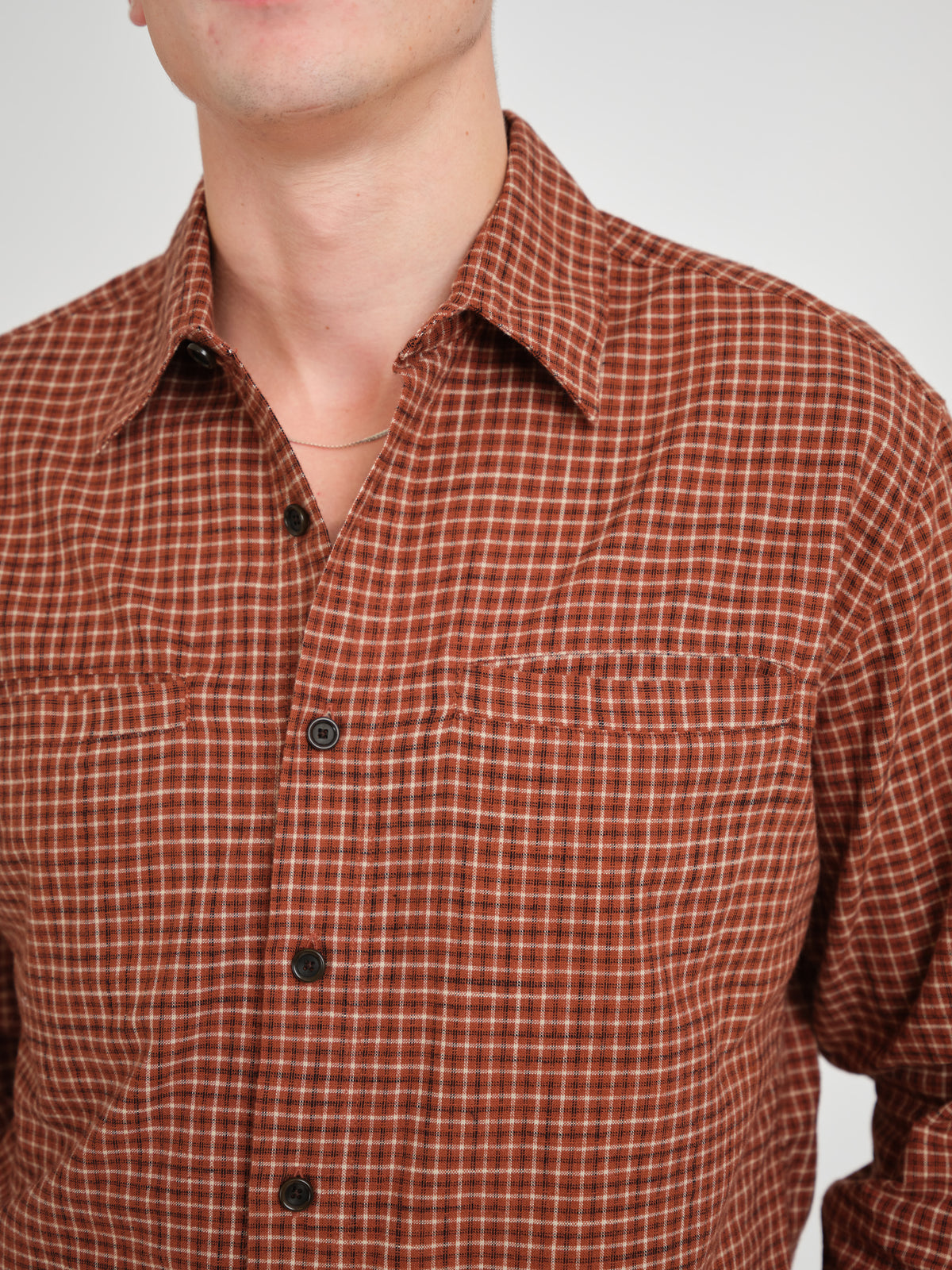 Corby Shirt Fairport Rust Check