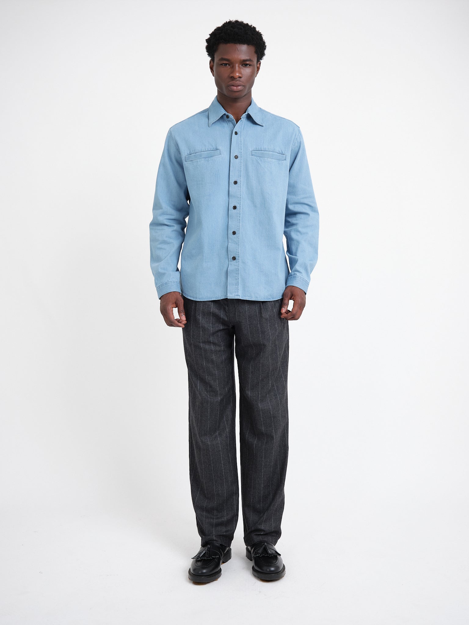 Corby Shirt Mullins Denim Indigo Light