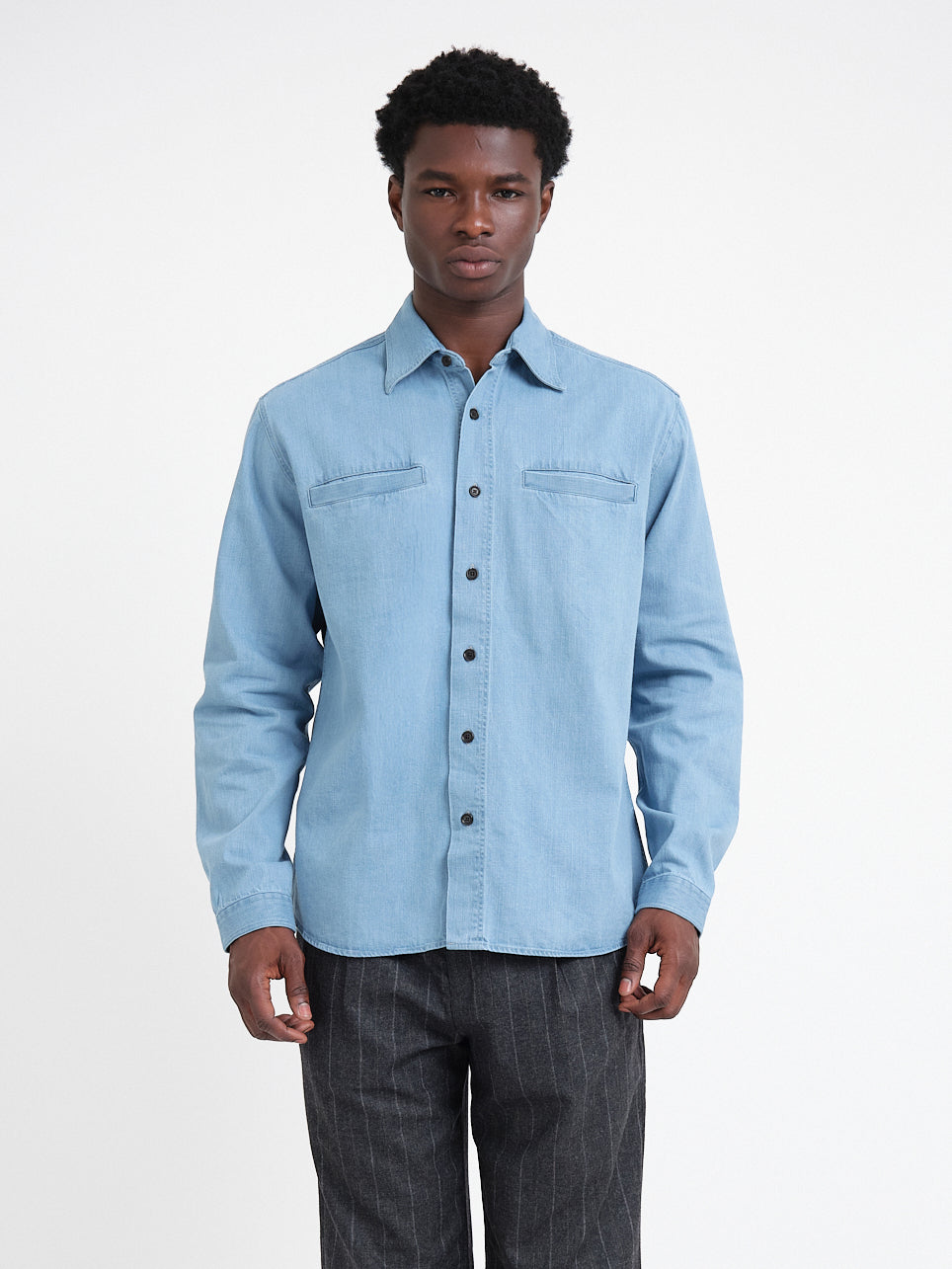 Corby Shirt Mullins Denim Indigo Light