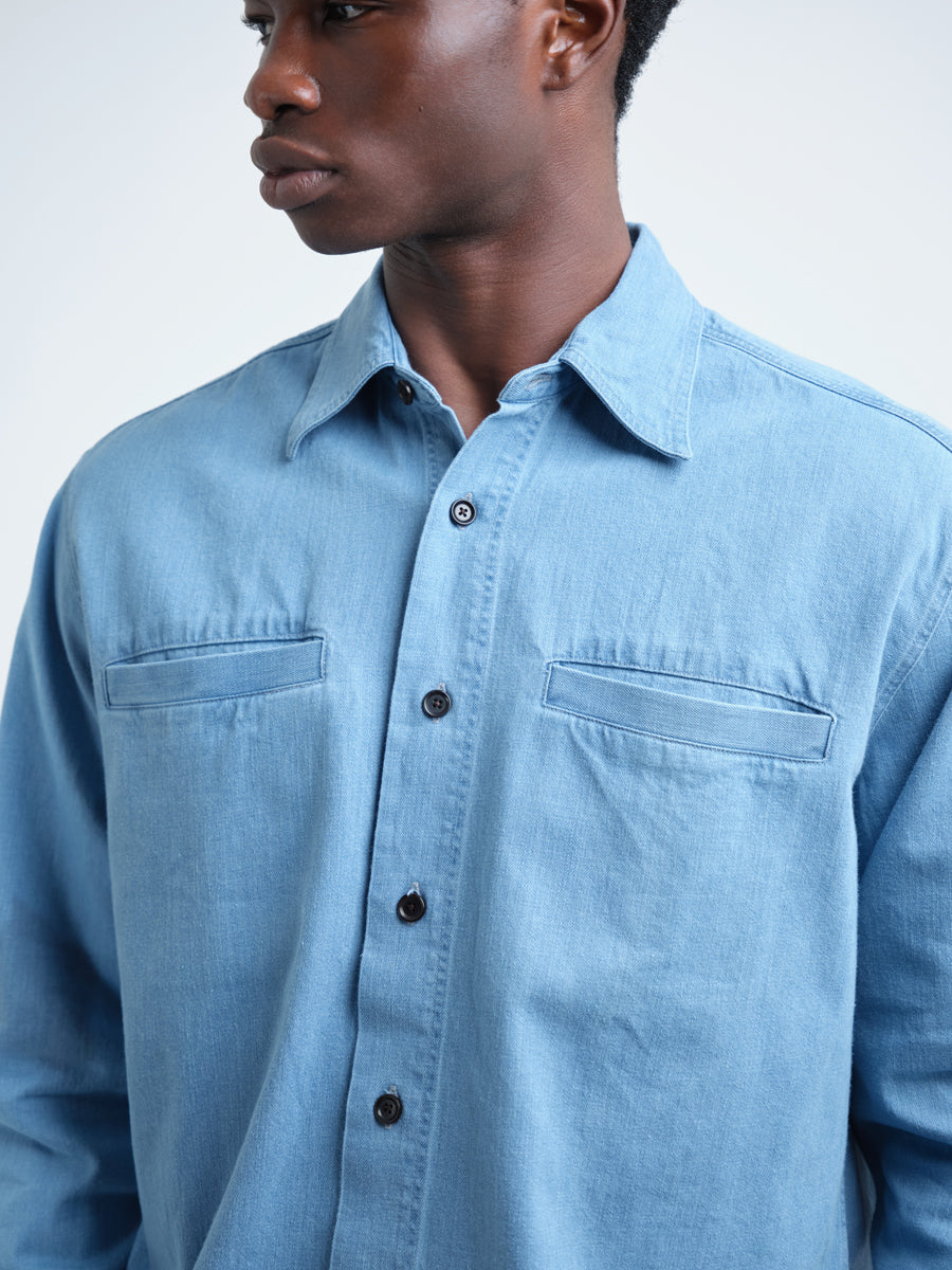 Corby Shirt Mullins Denim Indigo Light