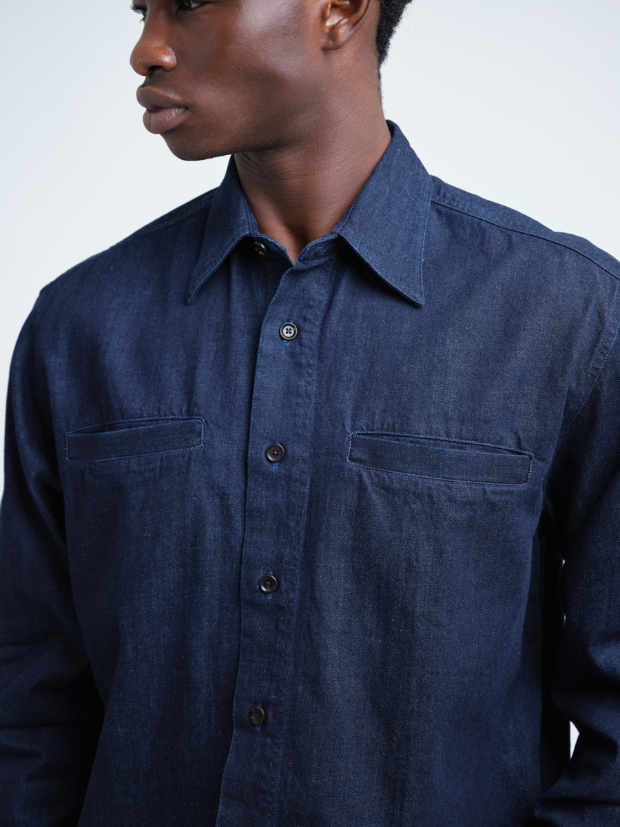 Corby Shirt Mullins Denim Indigo Rinse