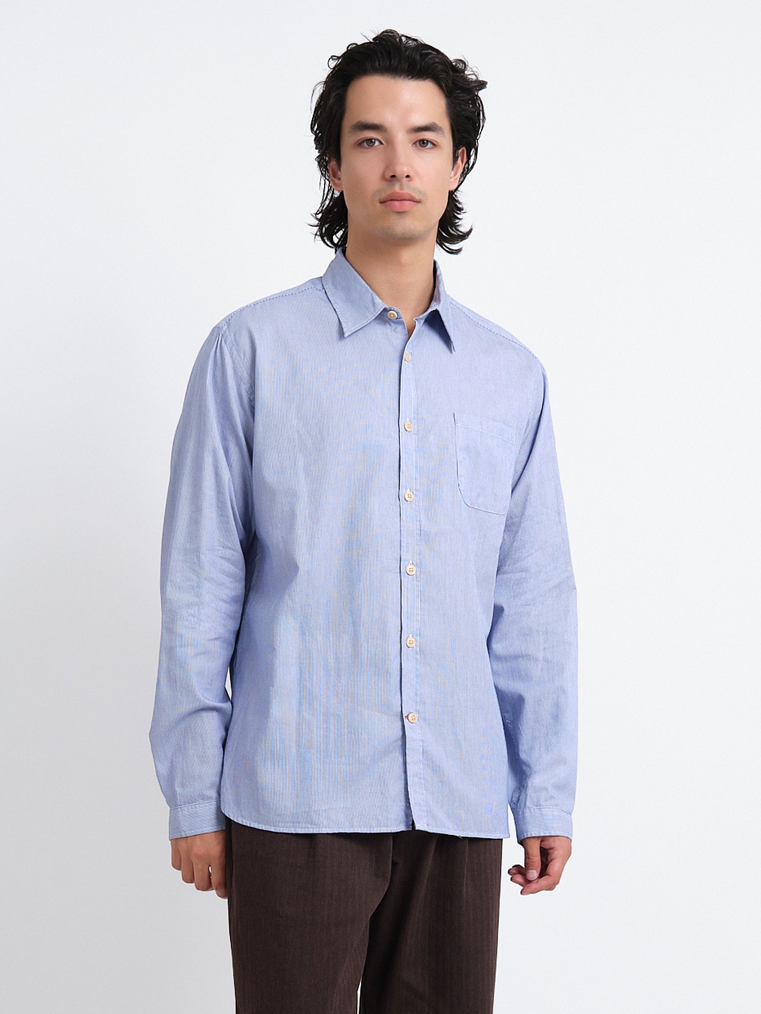 New York Special Shirt Collins White/Blue