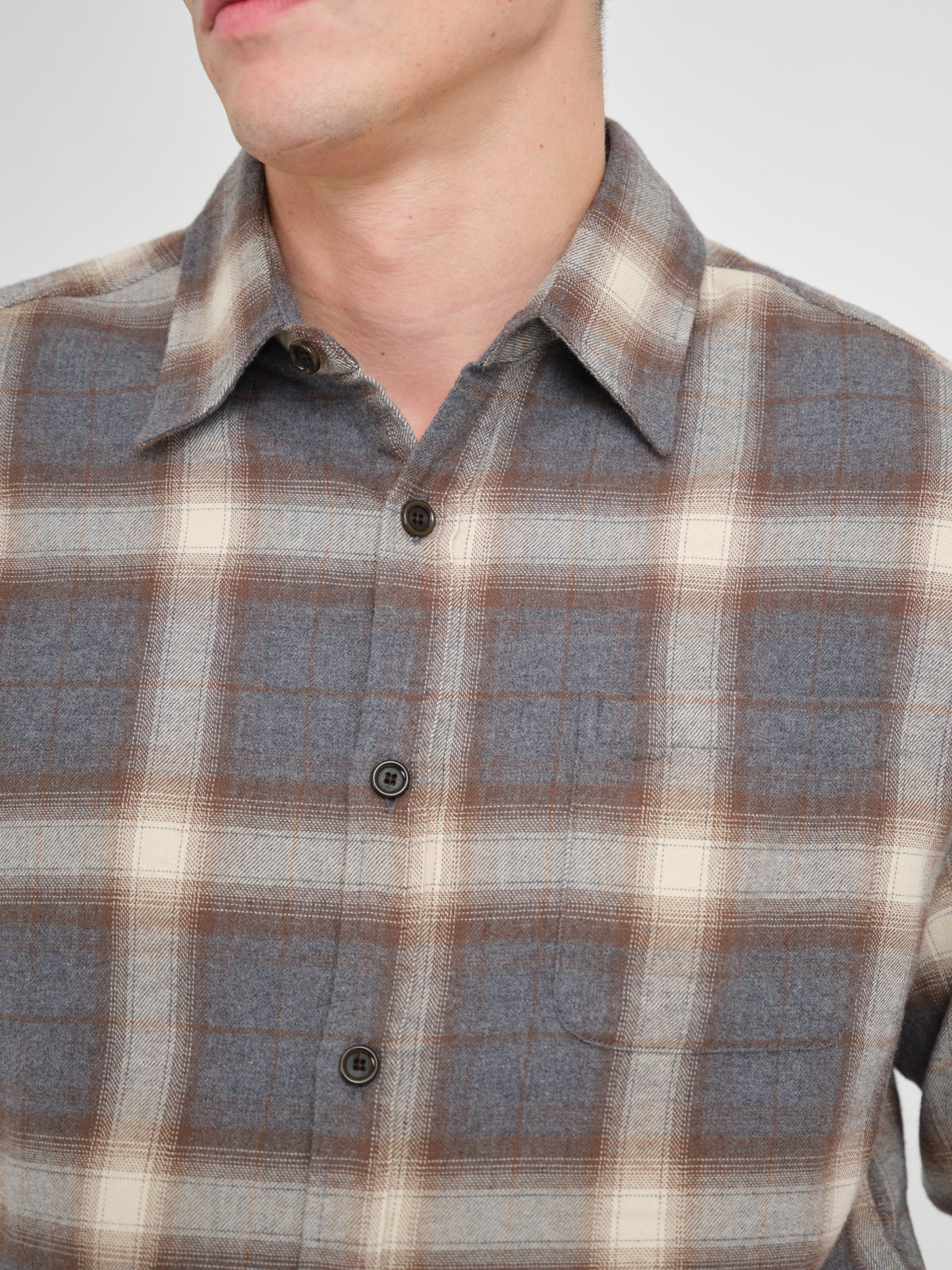 New York Special Shirt Fiori Grey Check