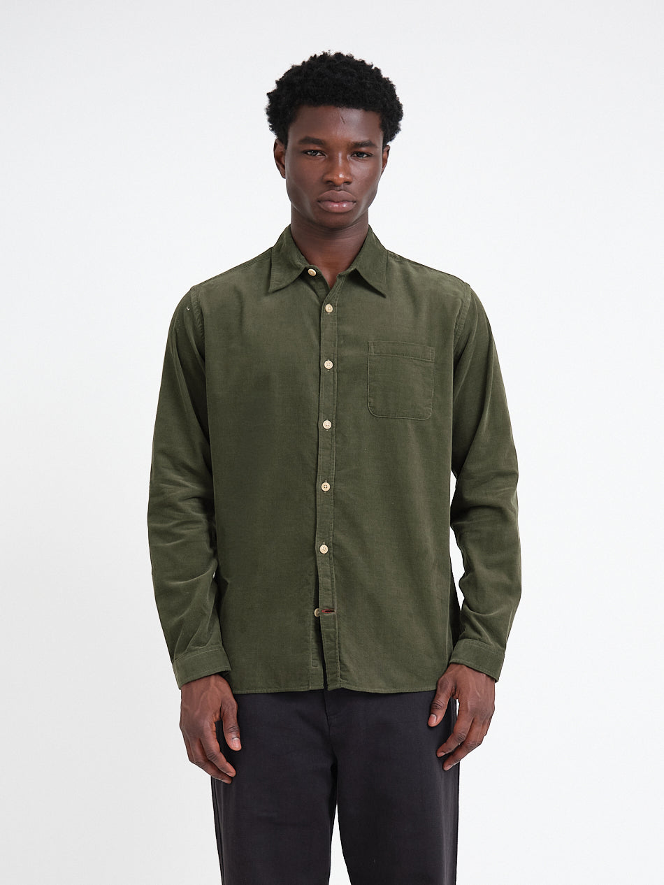 New York Special Shirt Mersey Cord Green