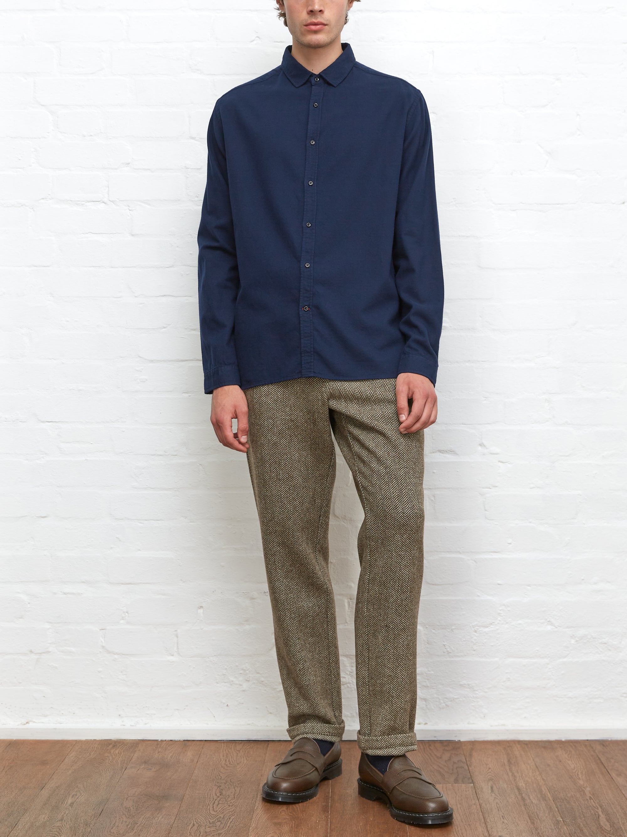 Clerkenwell Tab Shirt Marcia Navy