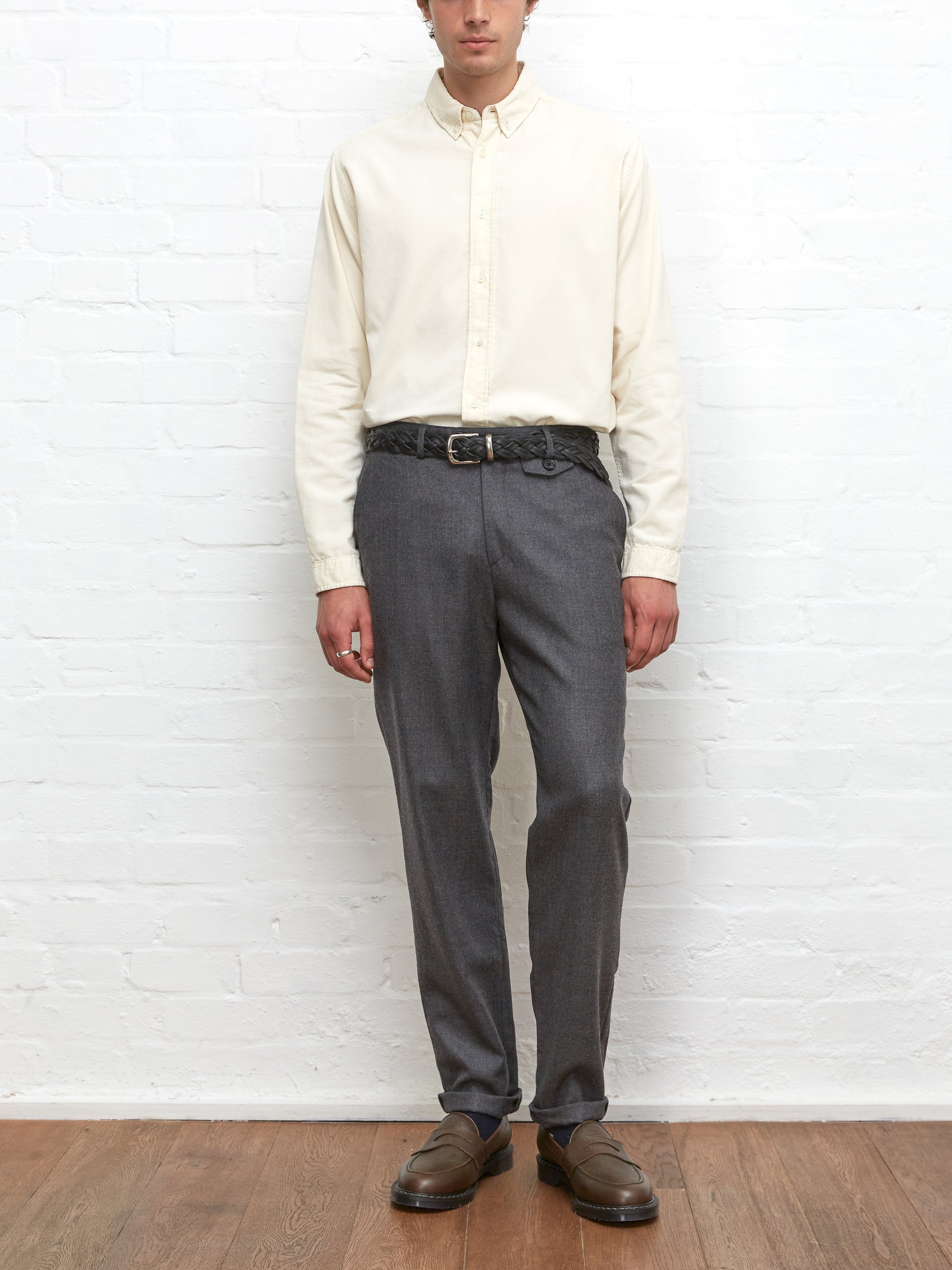 Fishtail Trousers Birkbeck Charcoal