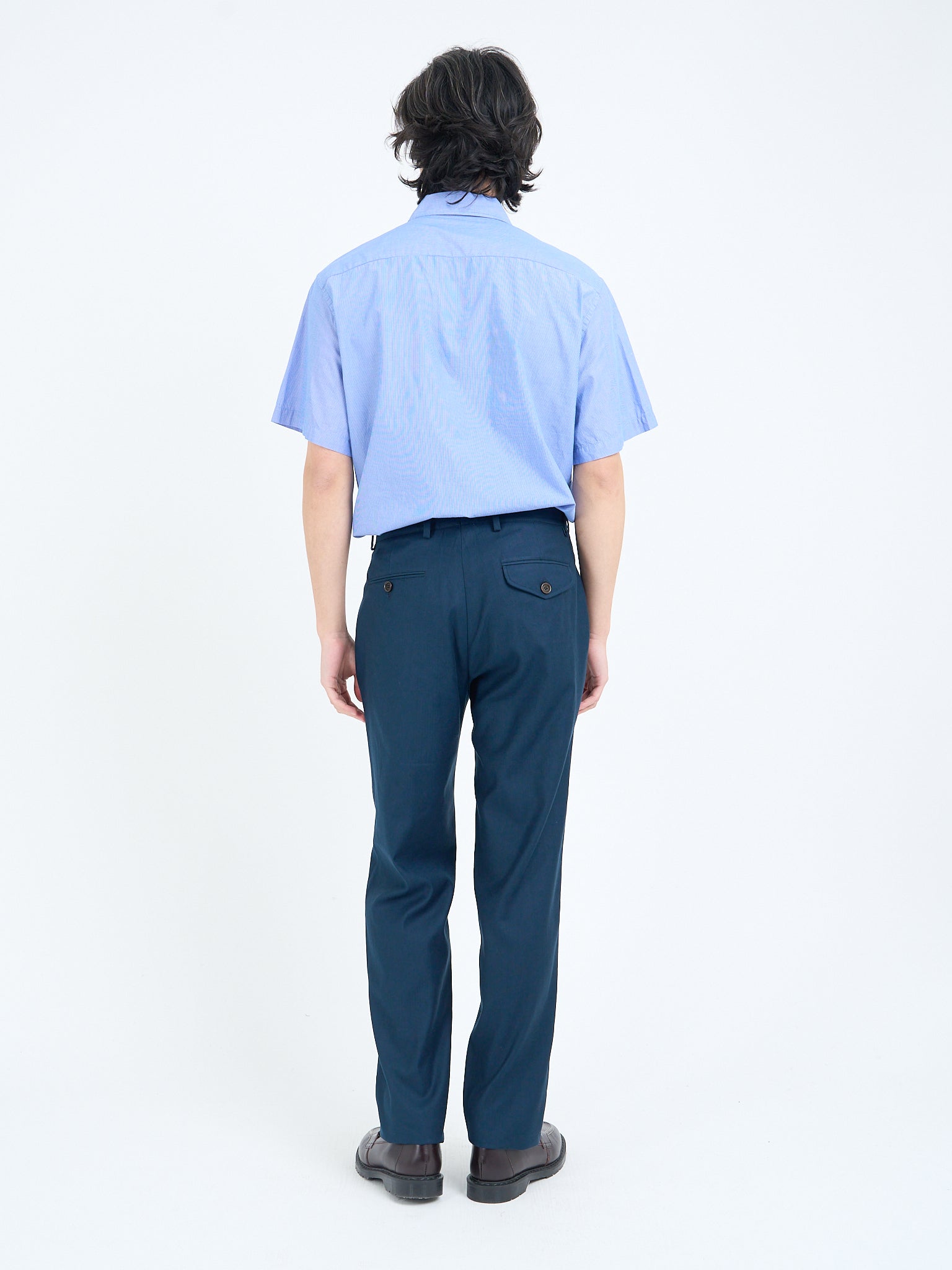Fishtail Trousers Eastman Navy