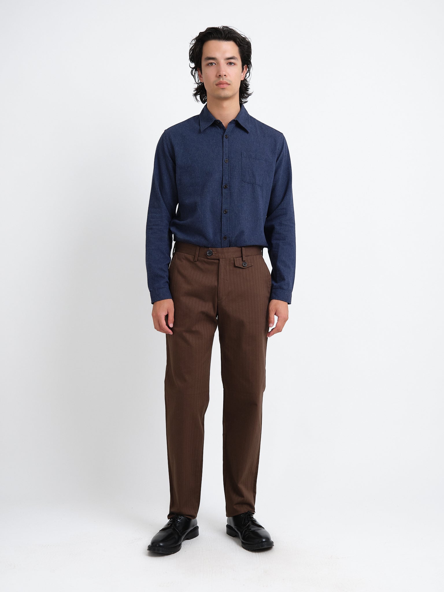 Fishtail Trousers Faulkes Brown