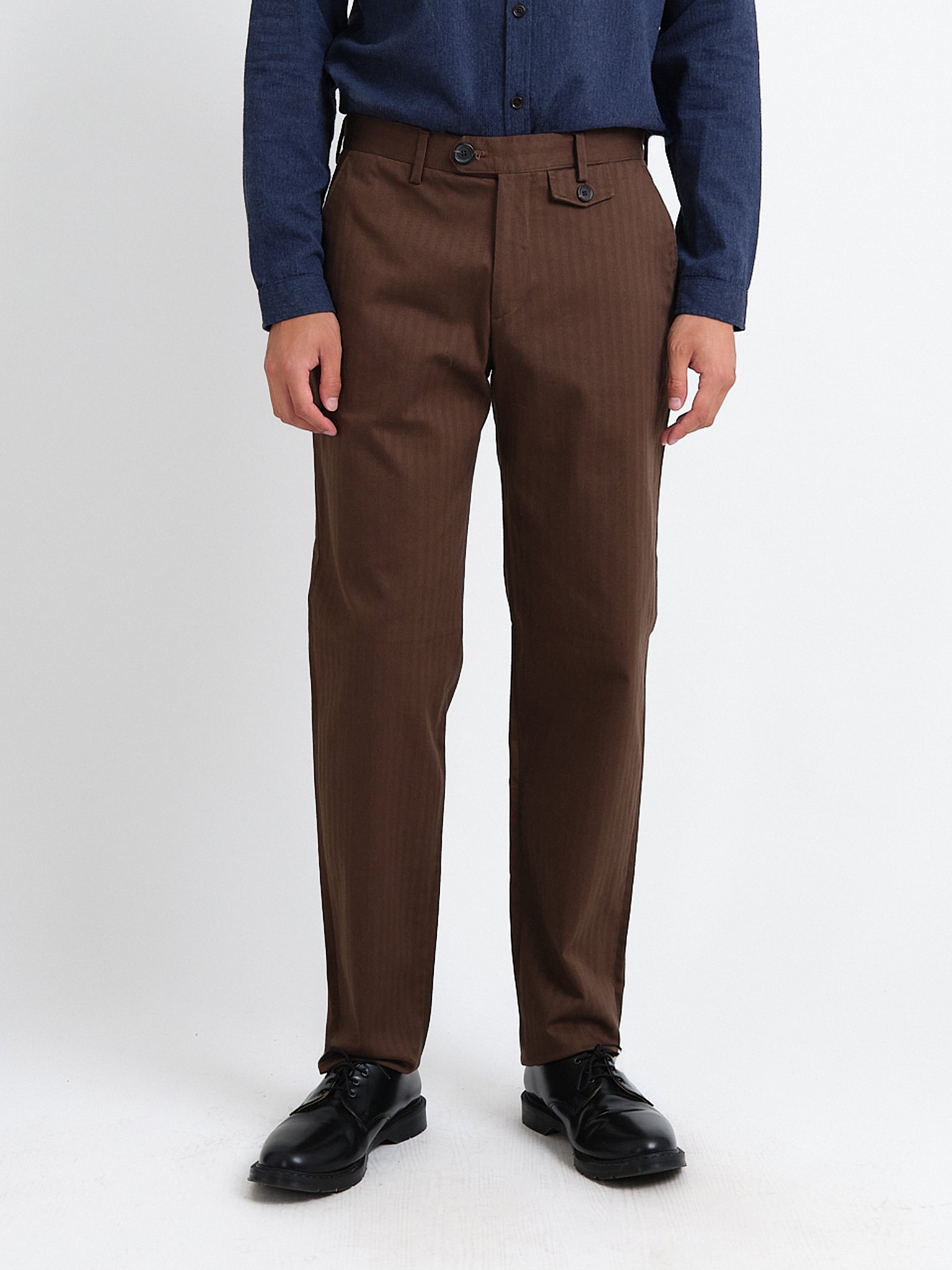 Fishtail Trousers Faulkes Brown