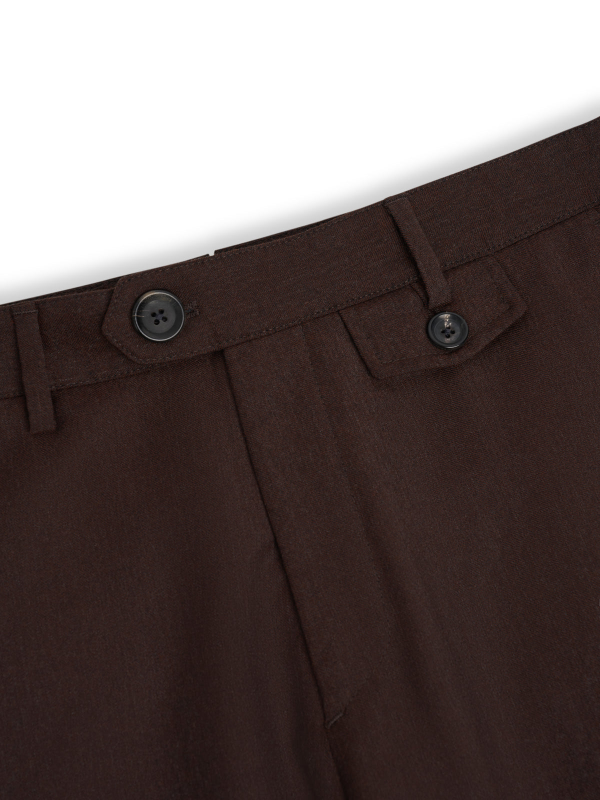 Fishtail Tapered Leg Trousers Jara Flannel Chestnut Brown
