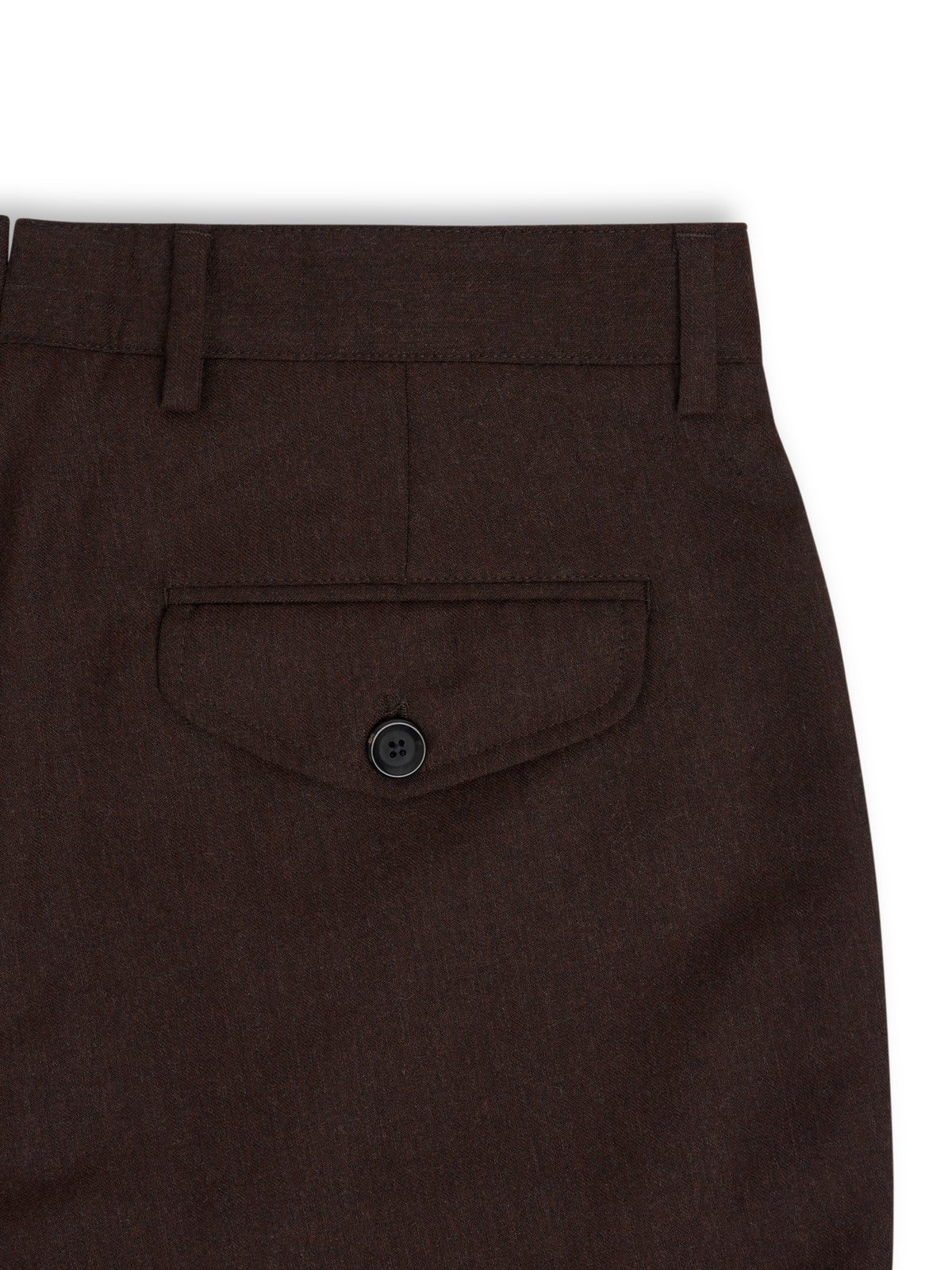 Fishtail Tapered Leg Trousers Jara Flannel Chestnut Brown