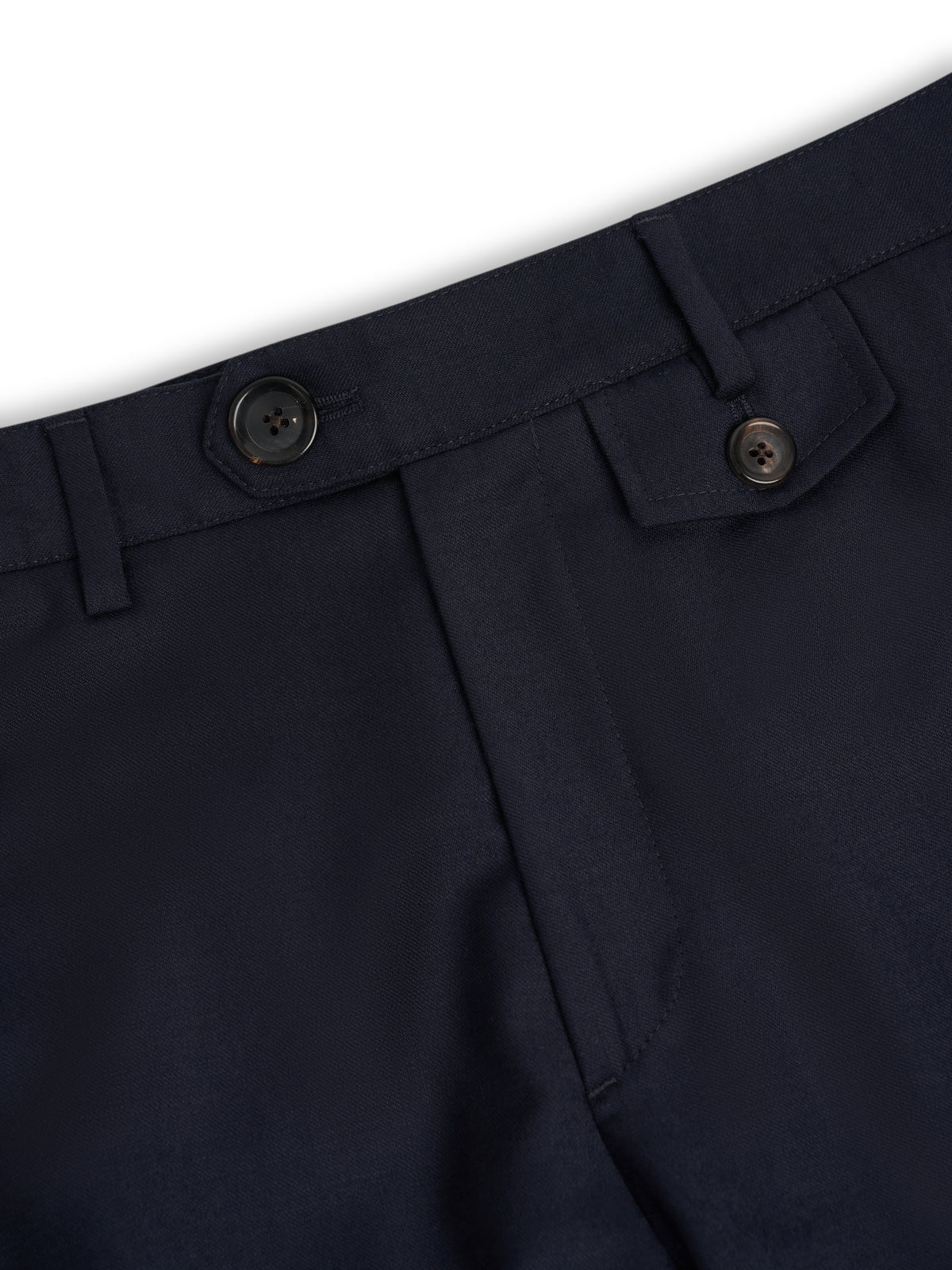 Fishtail Tapered Leg Trousers Jara Flannel Navy