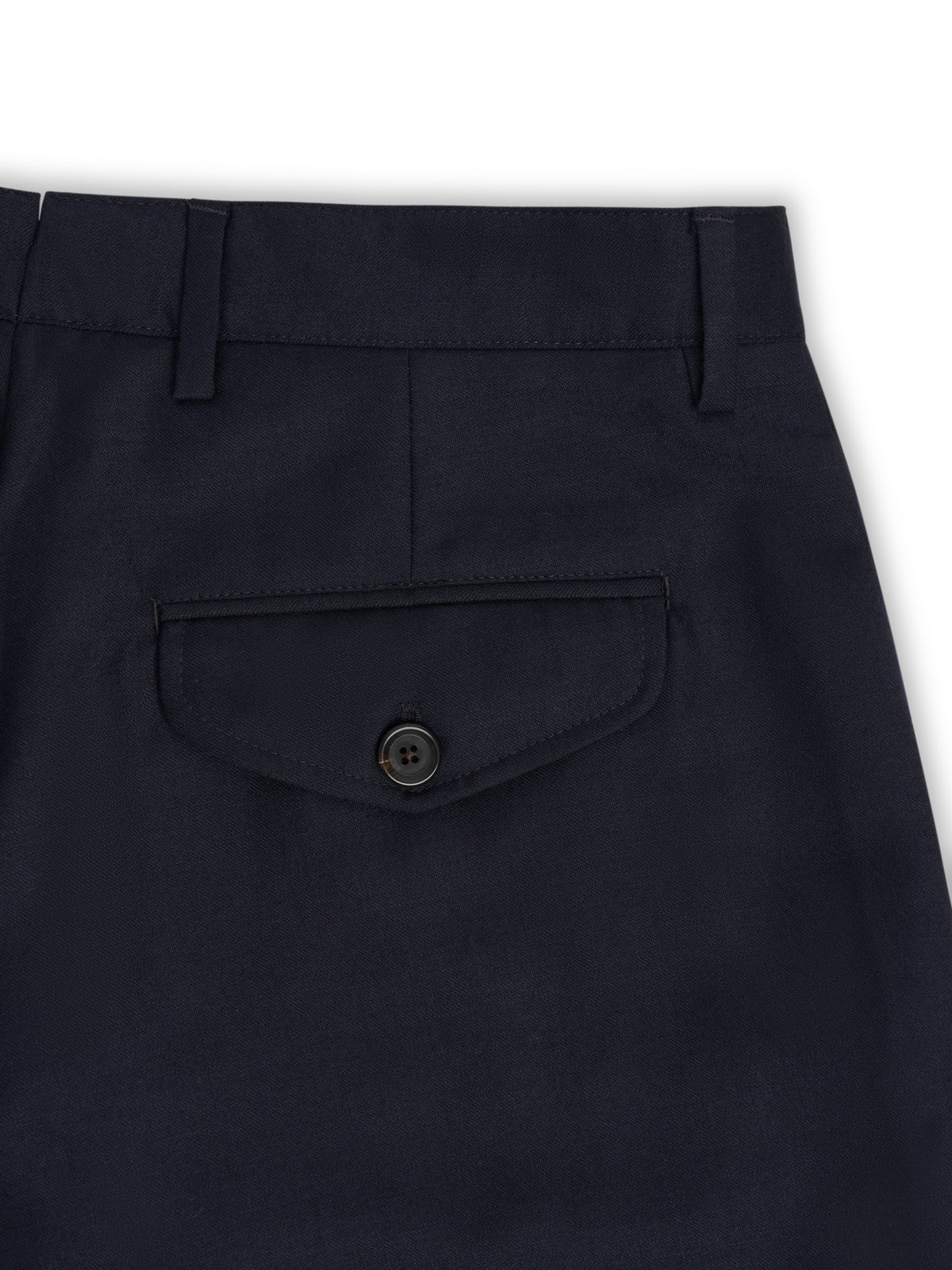 Fishtail Tapered Leg Trousers Jara Flannel Navy