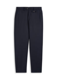 Fishtail Tapered Leg Trousers Jara Flannel Navy