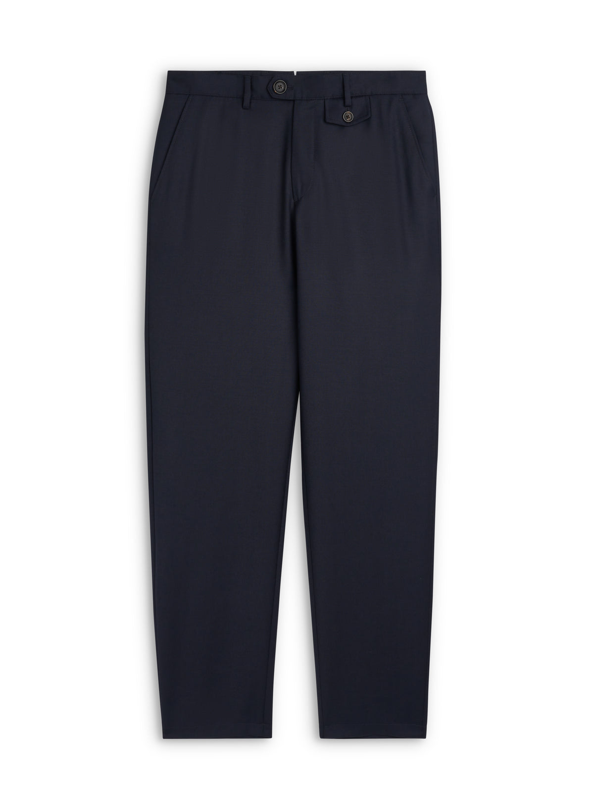 Fishtail Tapered Leg Trousers Jara Flannel Navy