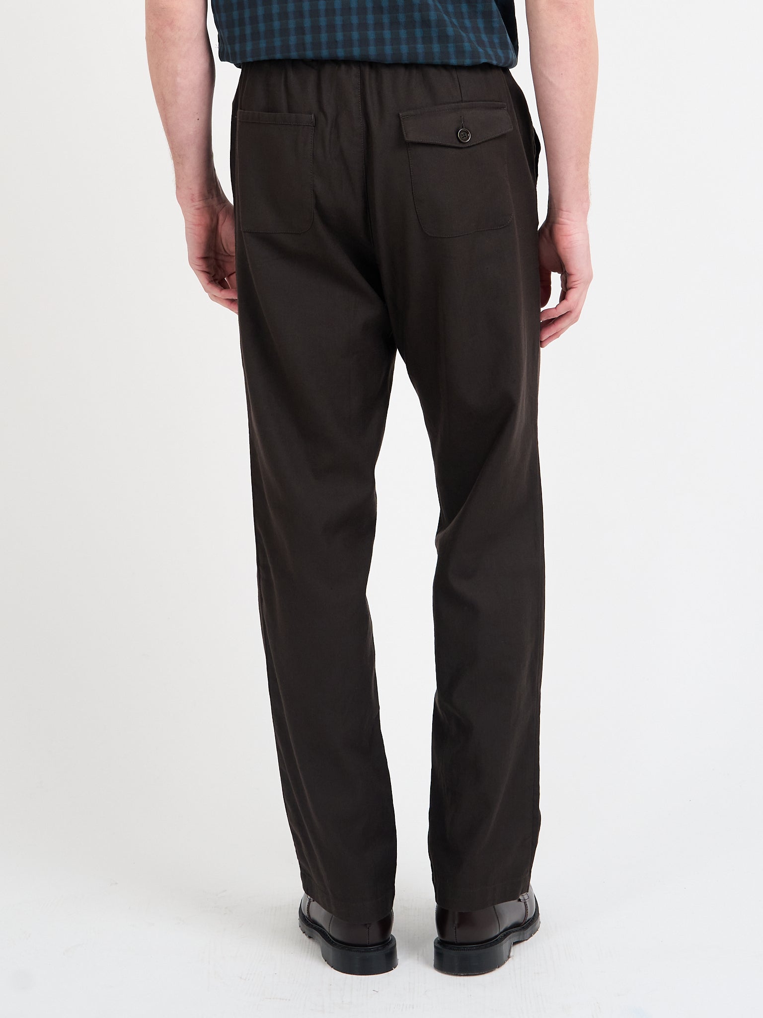 Drawstring Trousers Eastman Brown