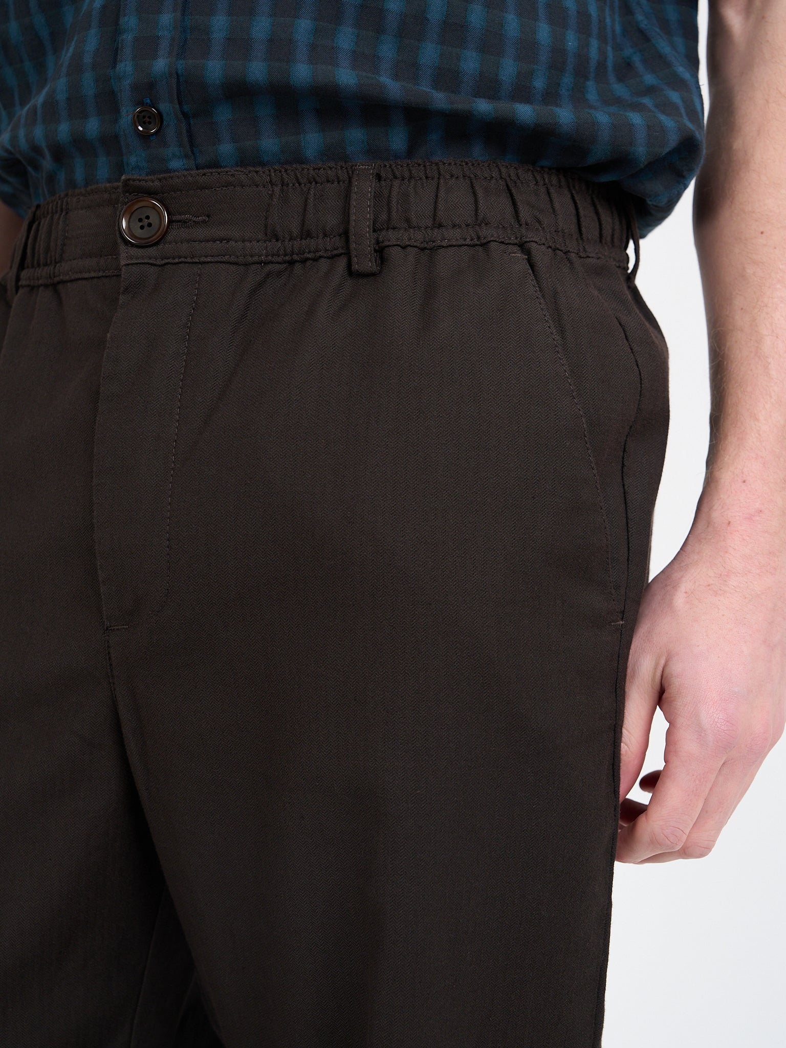 Drawstring Trousers Eastman Brown