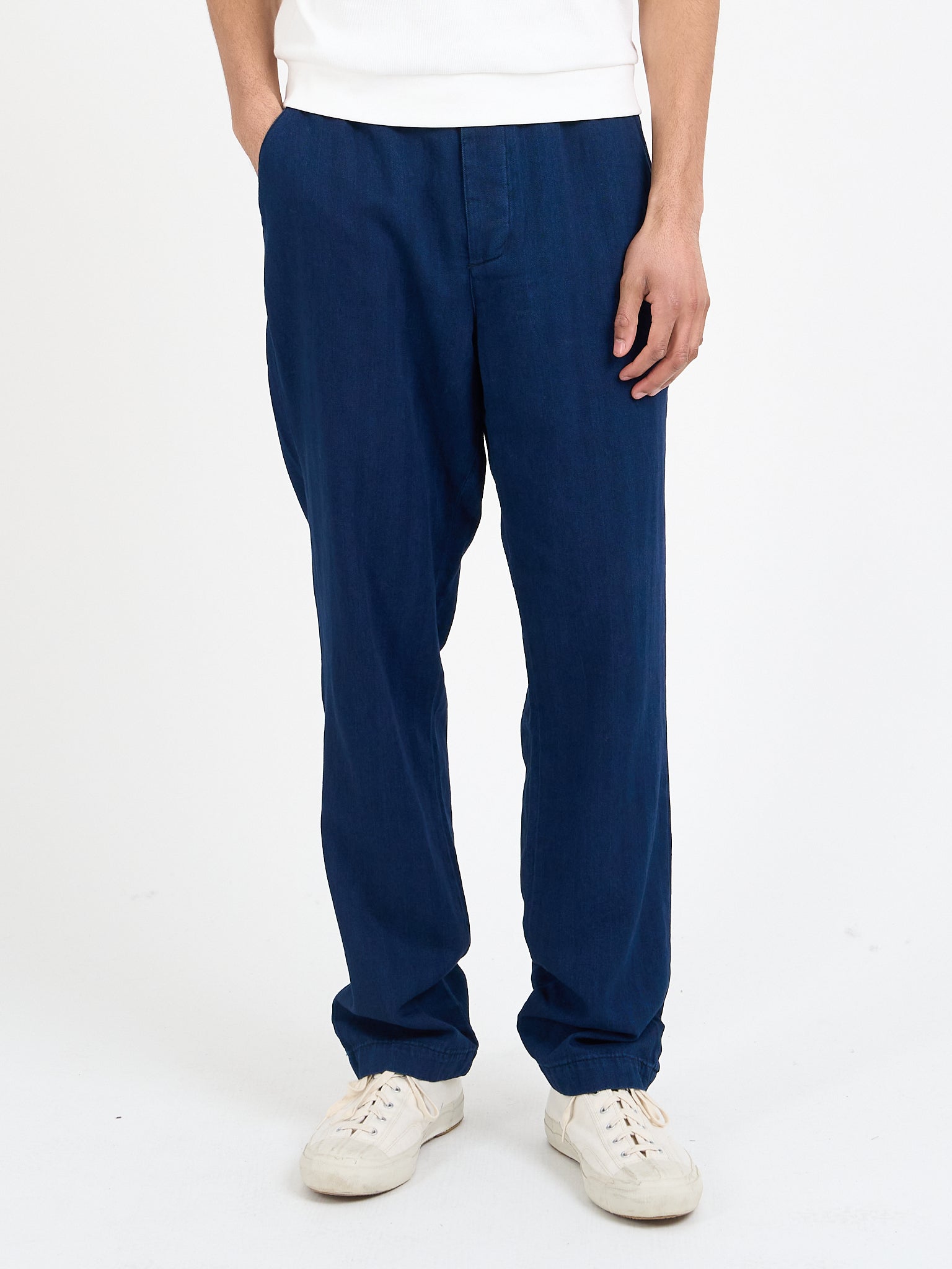 Drawstring Trousers Faye Indigo Blue