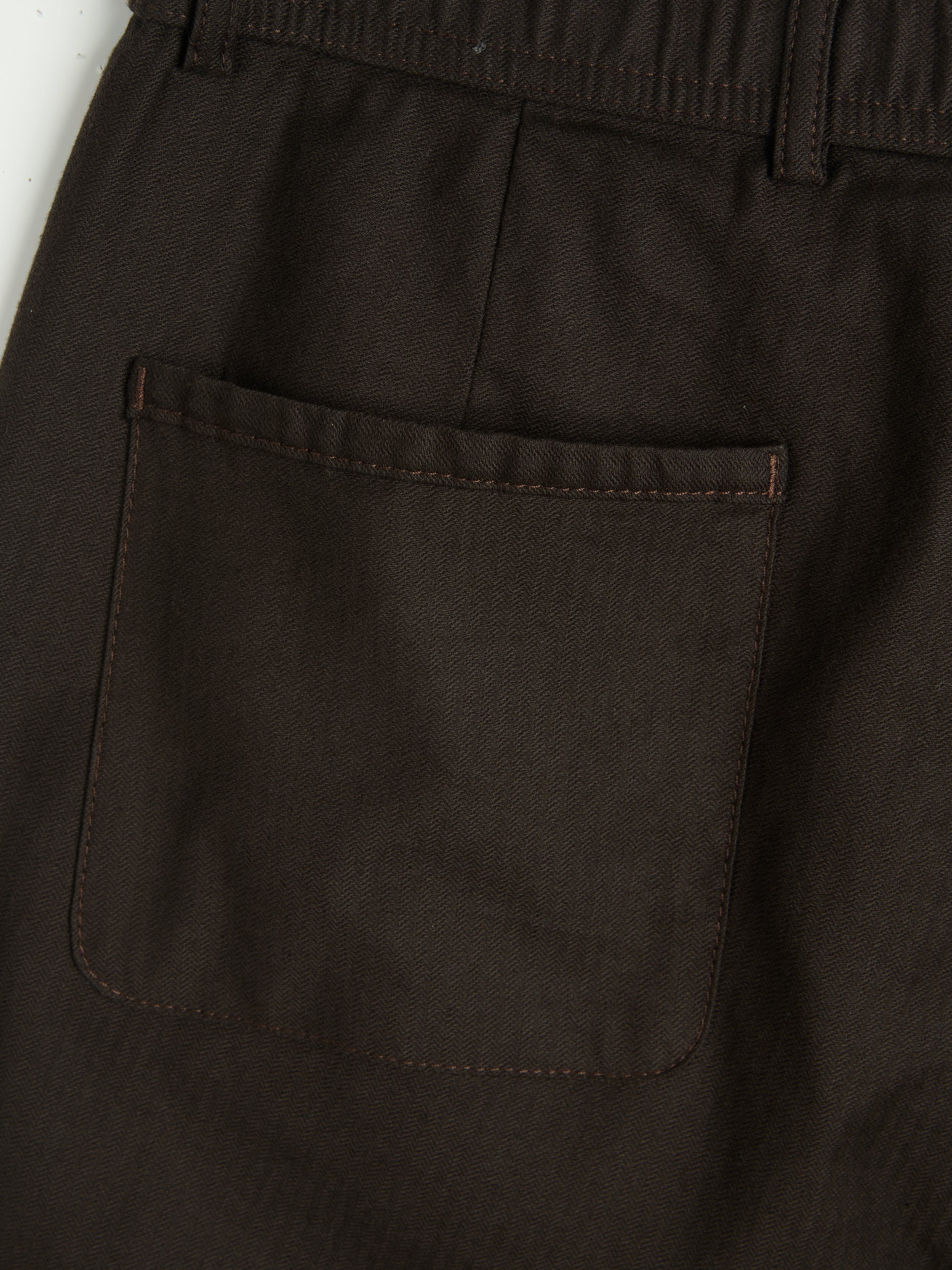 Drawstring Trousers Eastman Brown