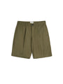 Pleated Shorts Eastman Green