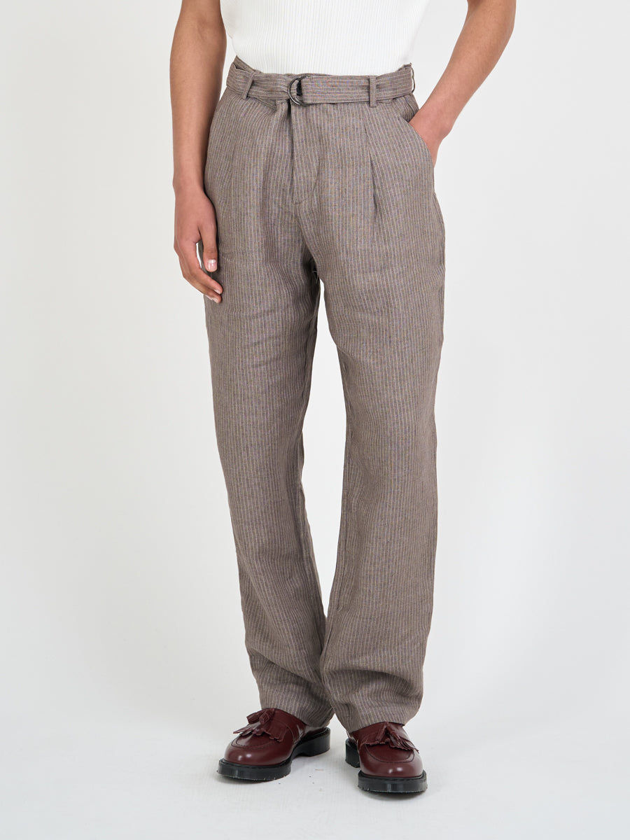 Belted Trousers Wilkins Brown/Pink