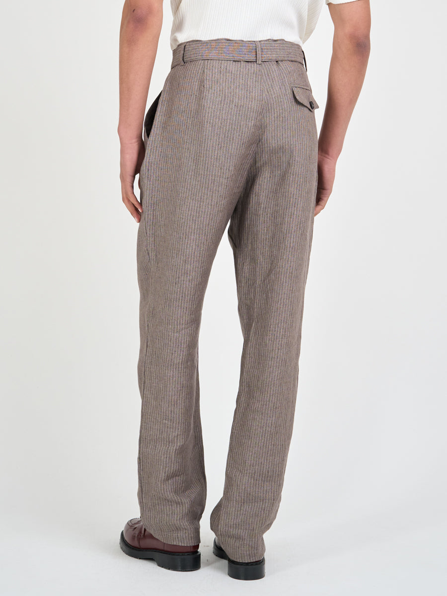 Belted Trousers Wilkins Brown/Pink