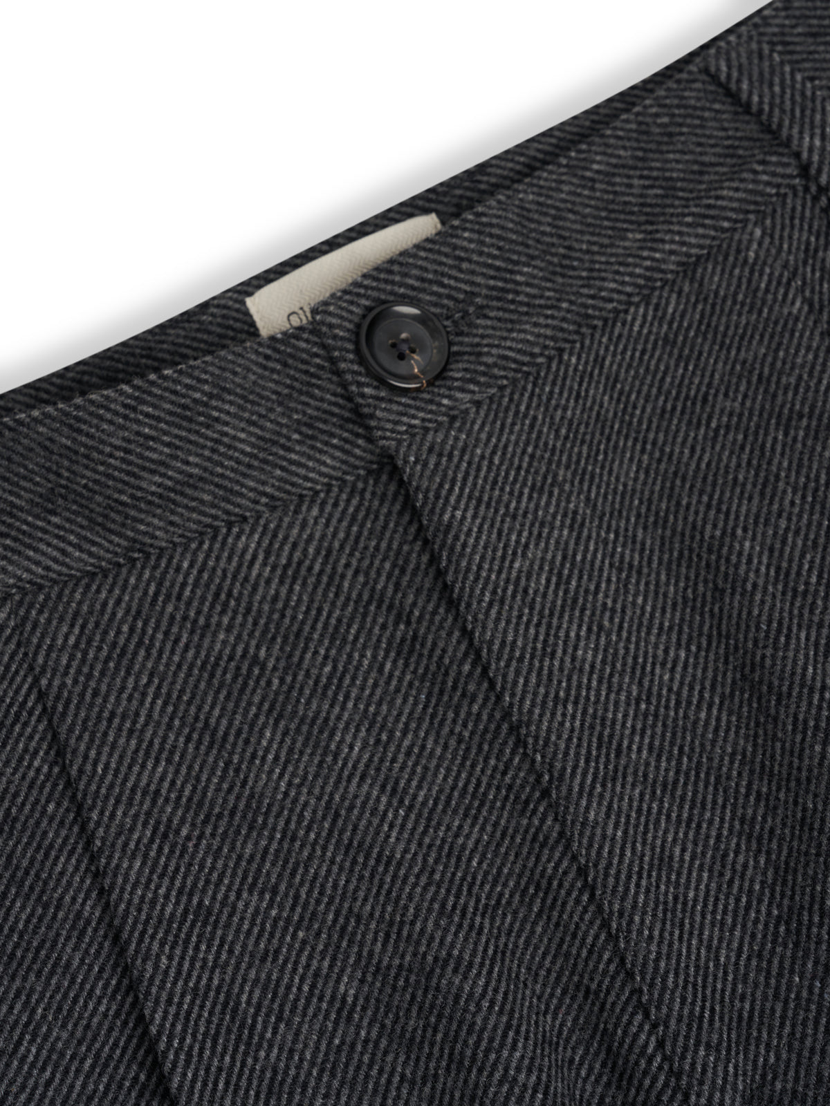 Morton Pleated Trousers Herdman Twill Charcoal