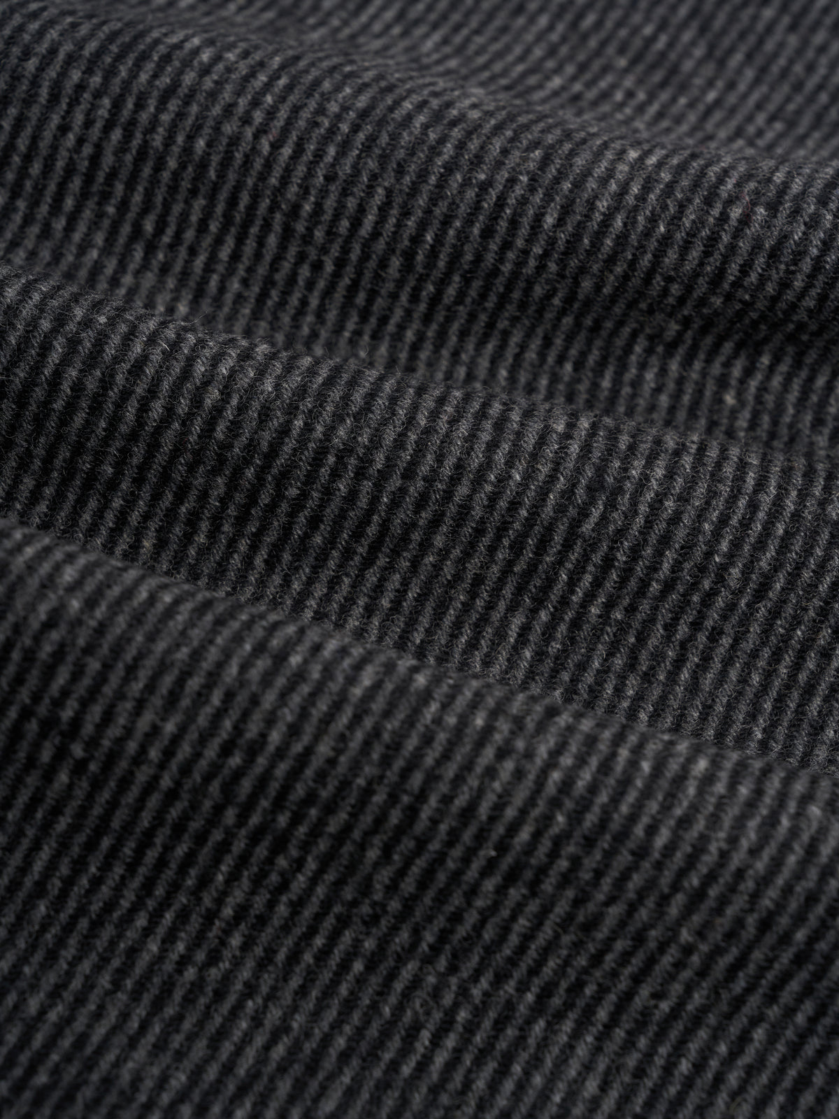 Morton Pleated Trousers Herdman Twill Charcoal