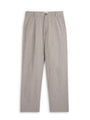 Morton Pleated Trousers Jensen Brown/White
