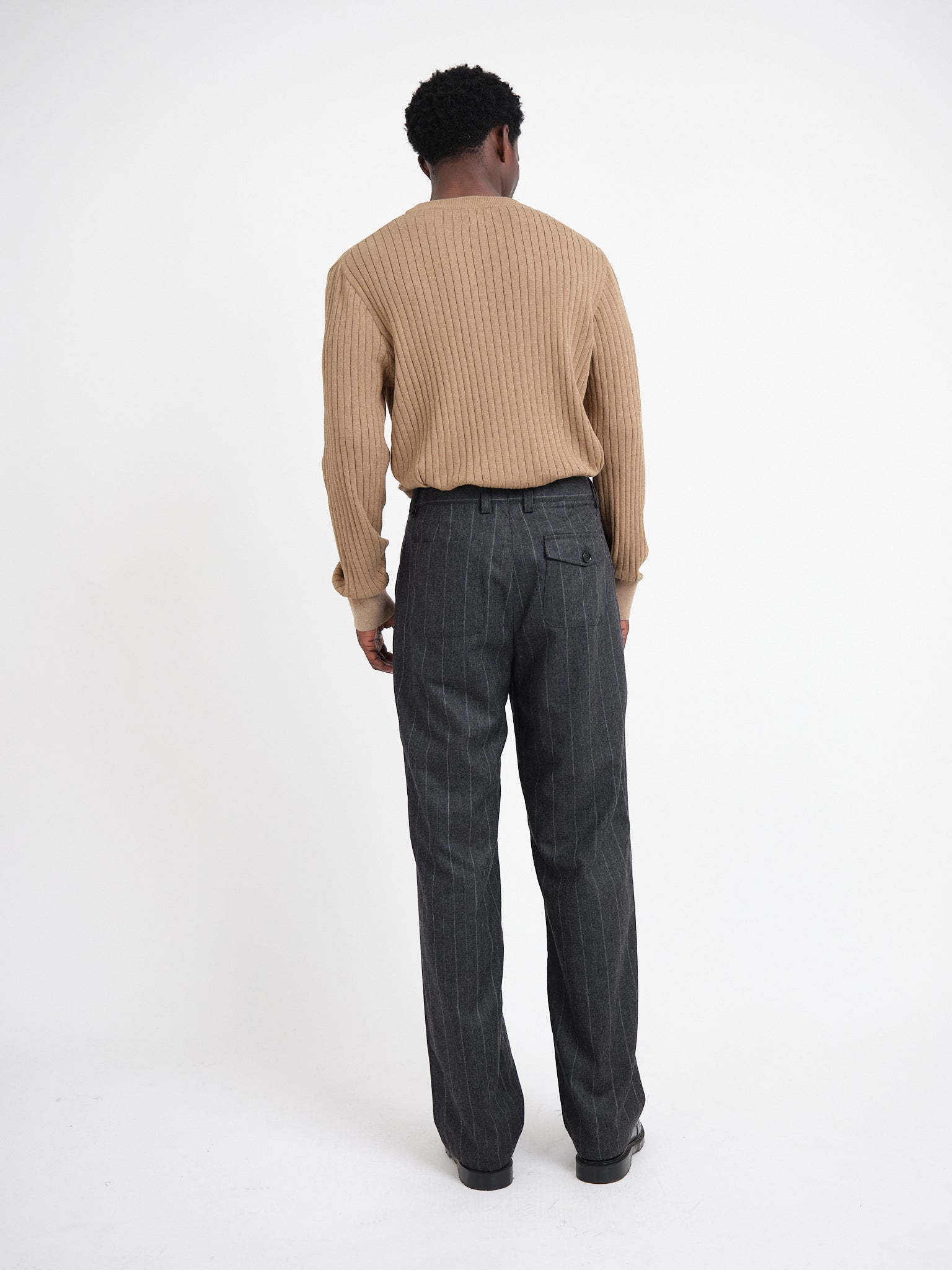 Morton Pleated Trousers Purdon Charcoal