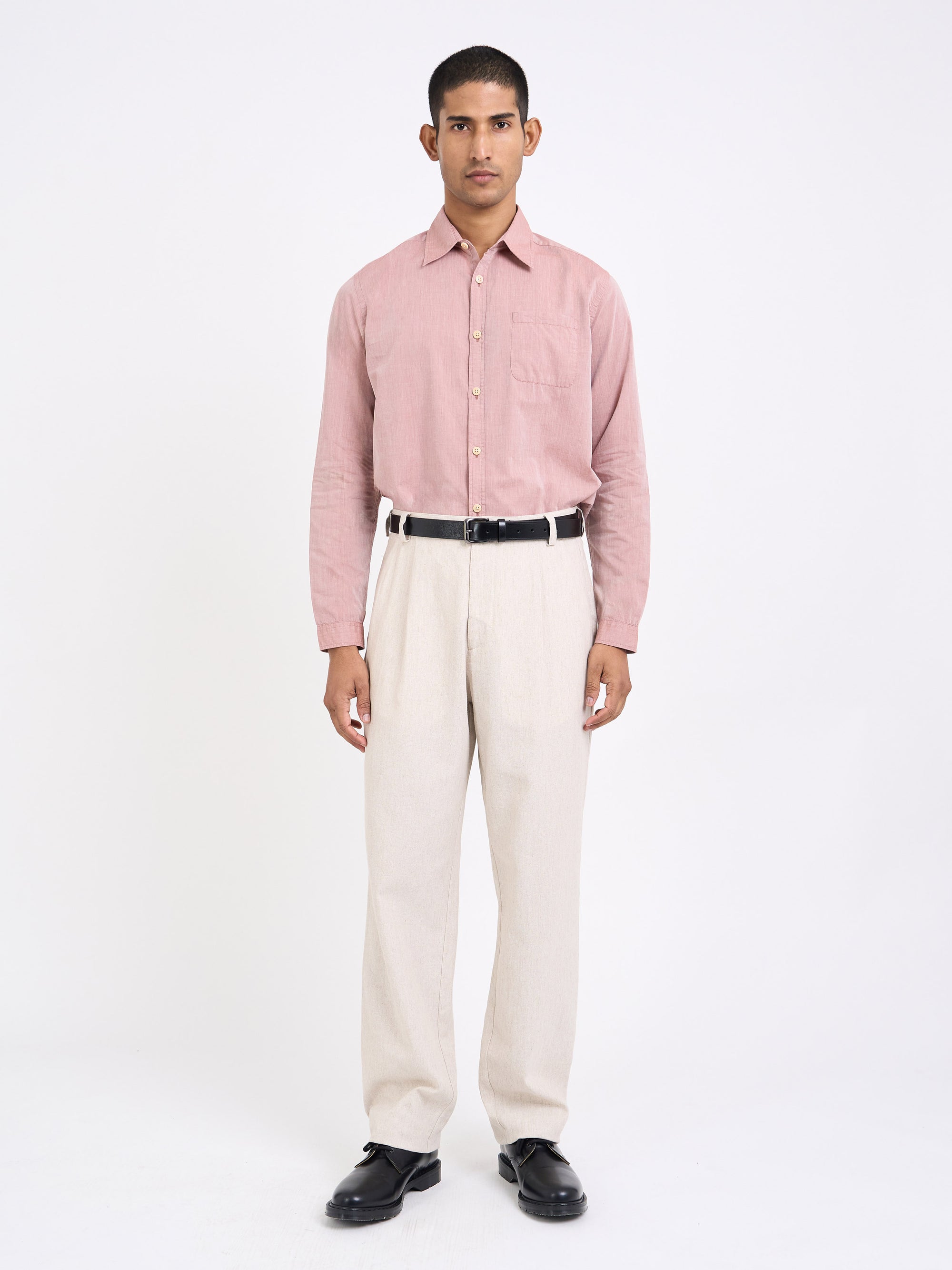 Morton Pleated Trousers Tillman Cream