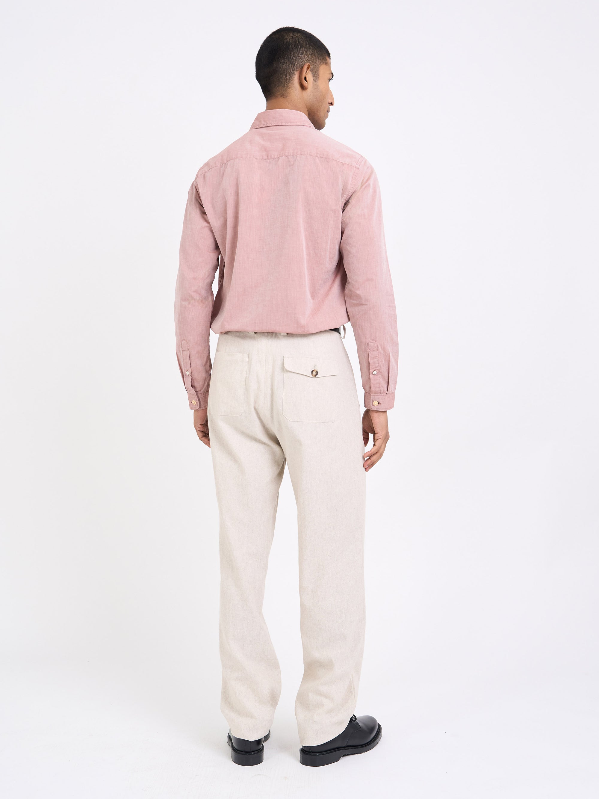 Morton Pleated Trousers Tillman Cream