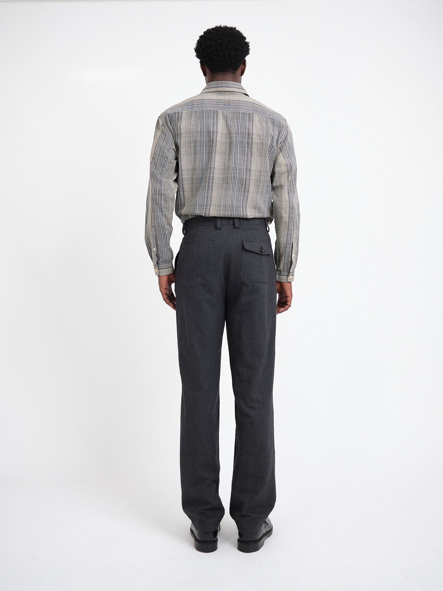 Morton Pleated Trousers Westerman Charcoal