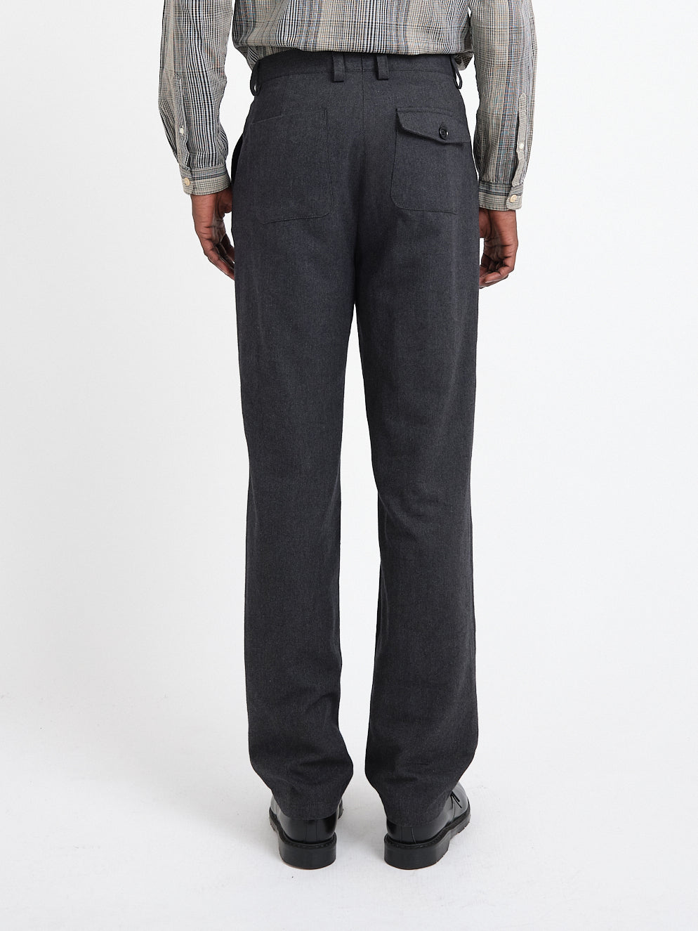 Morton Pleated Trousers Westerman Charcoal