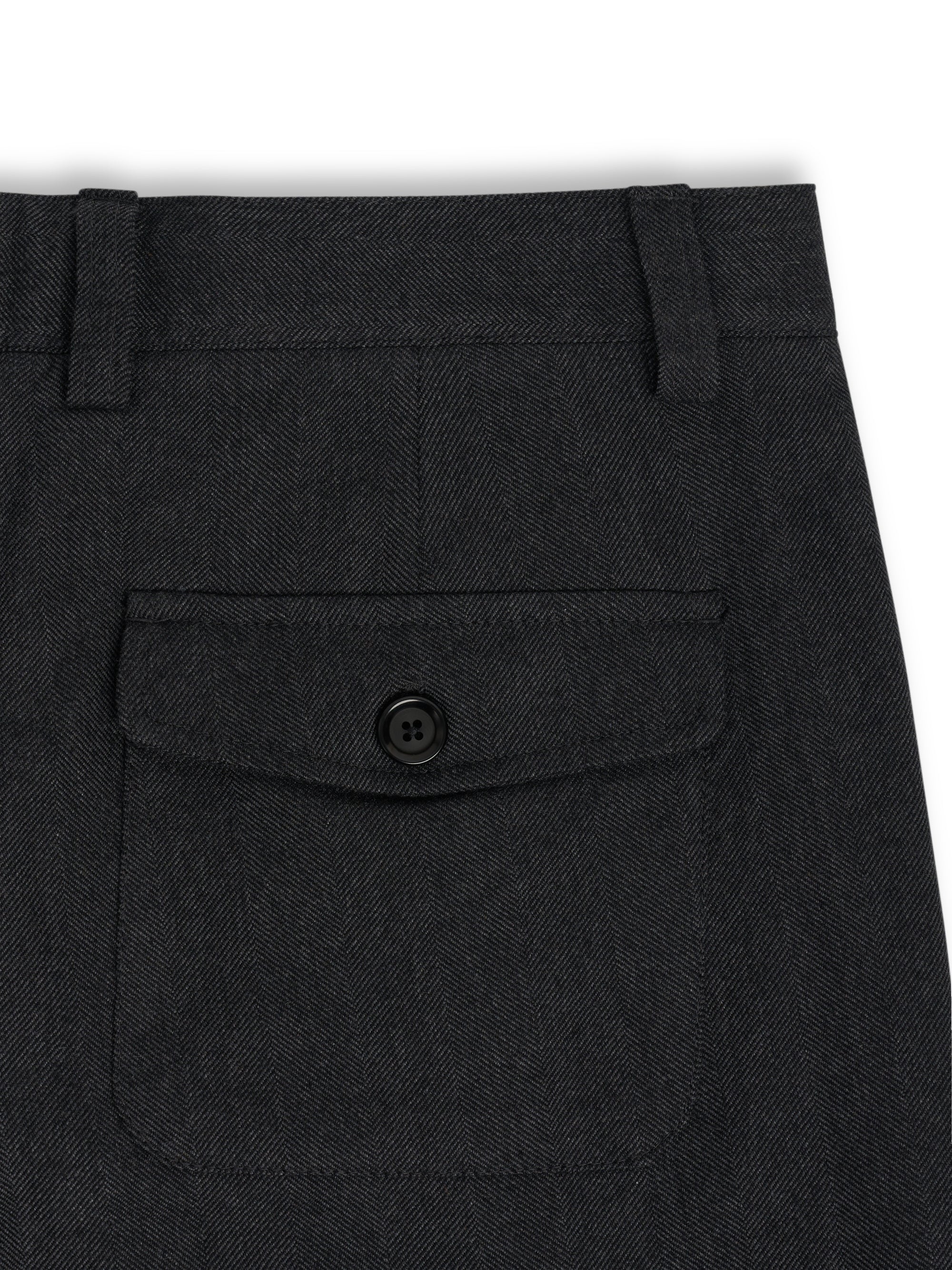 Morton Pleated Trousers Westerman Charcoal