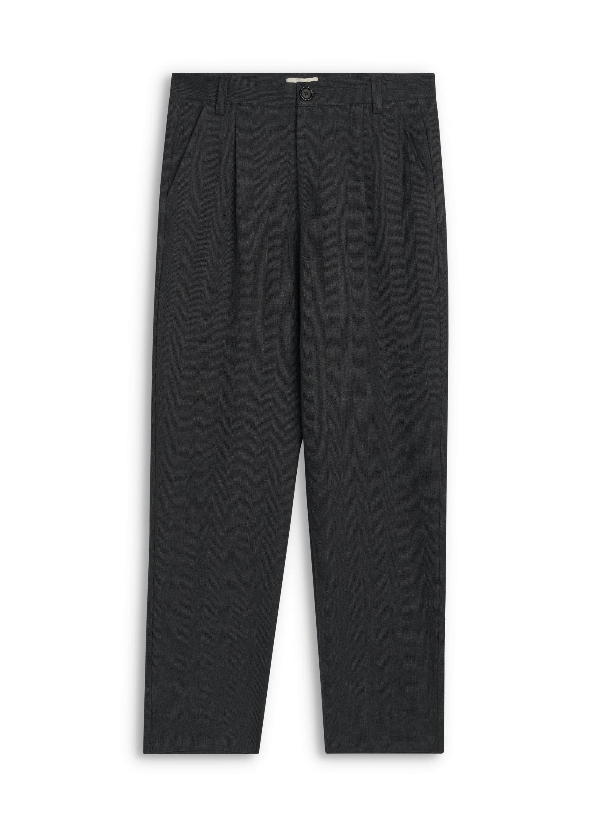 Morton Pleated Trousers Westerman Charcoal