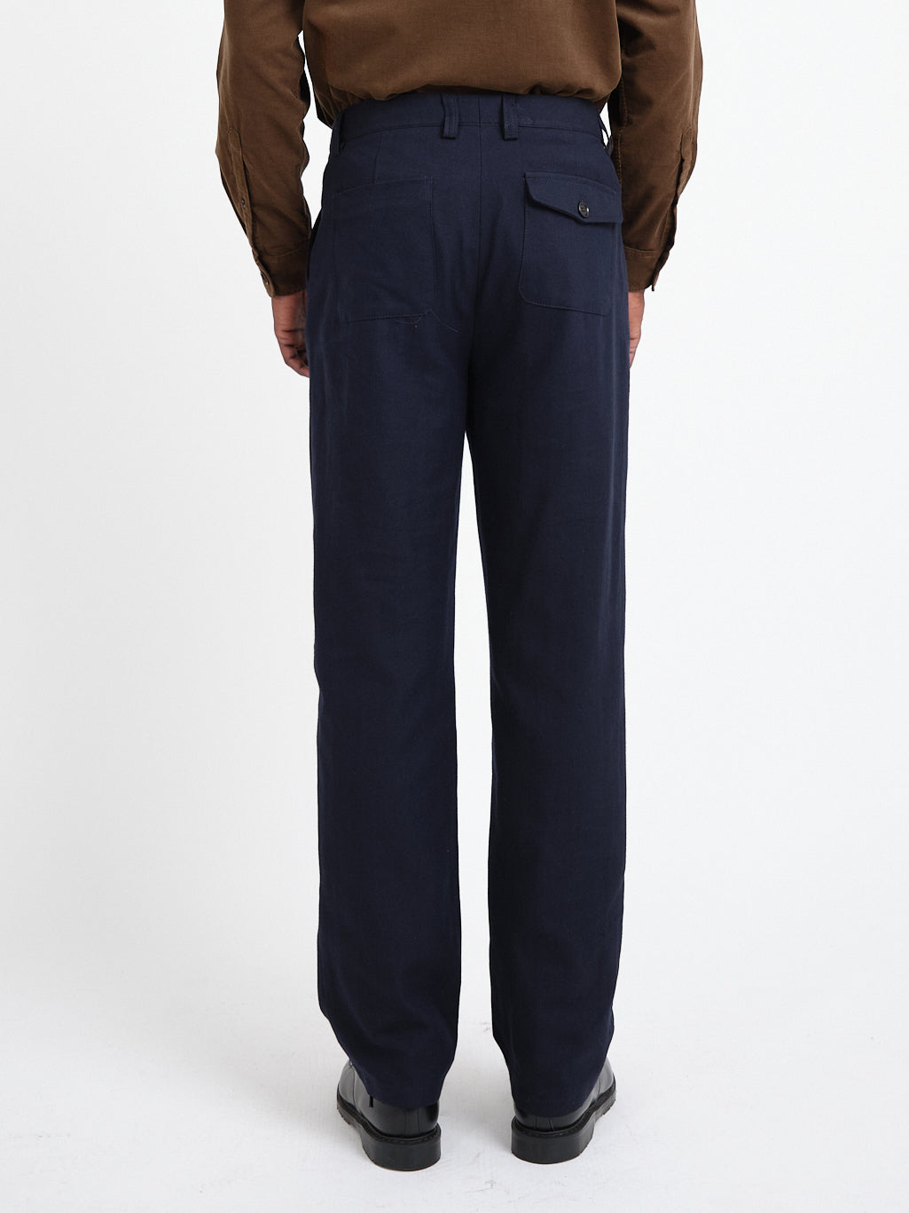 Morton Pleated Trousers Westerman Navy