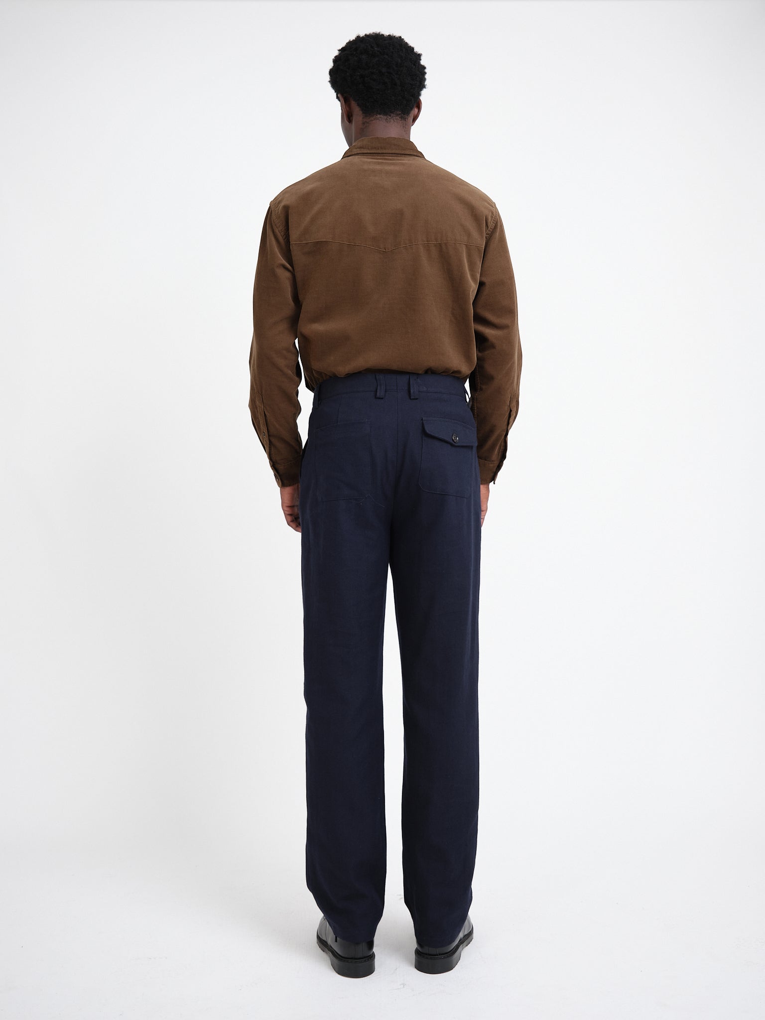 Morton Pleated Trousers Westerman Navy