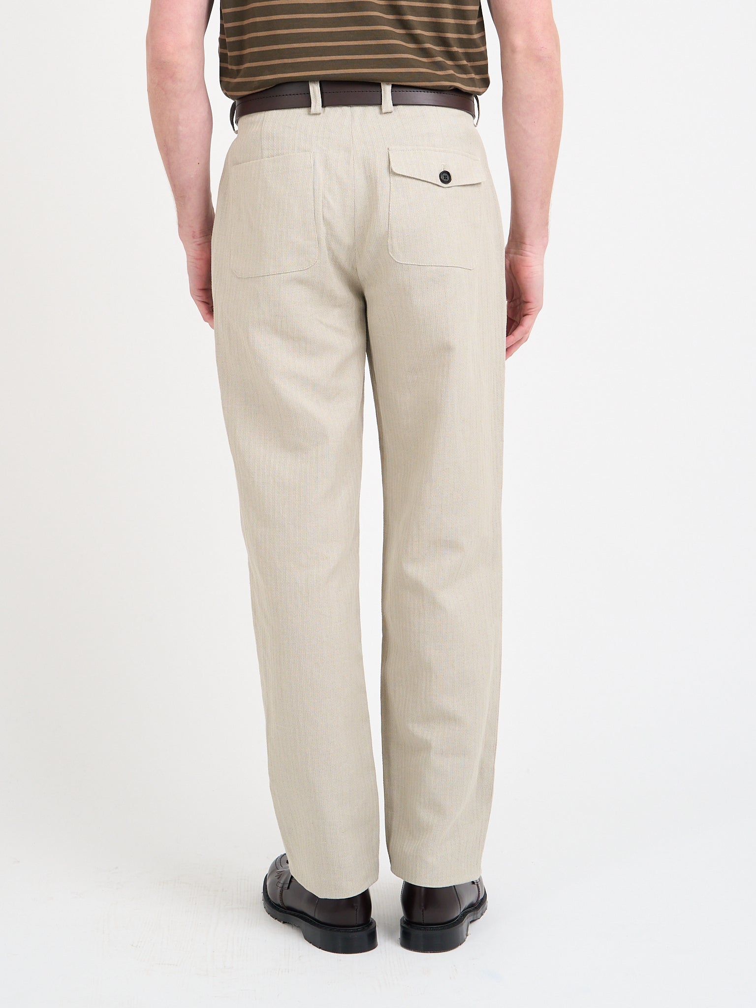 Morton Pleated Trousers Wilkes Sand