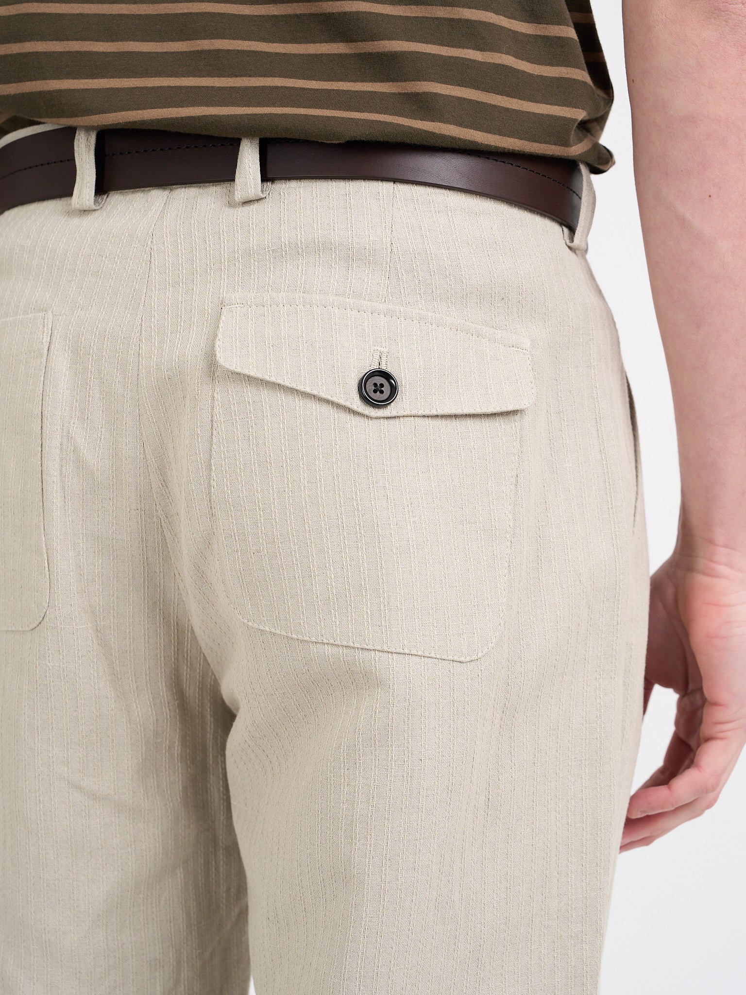 Morton Pleated Trousers Wilkes Sand