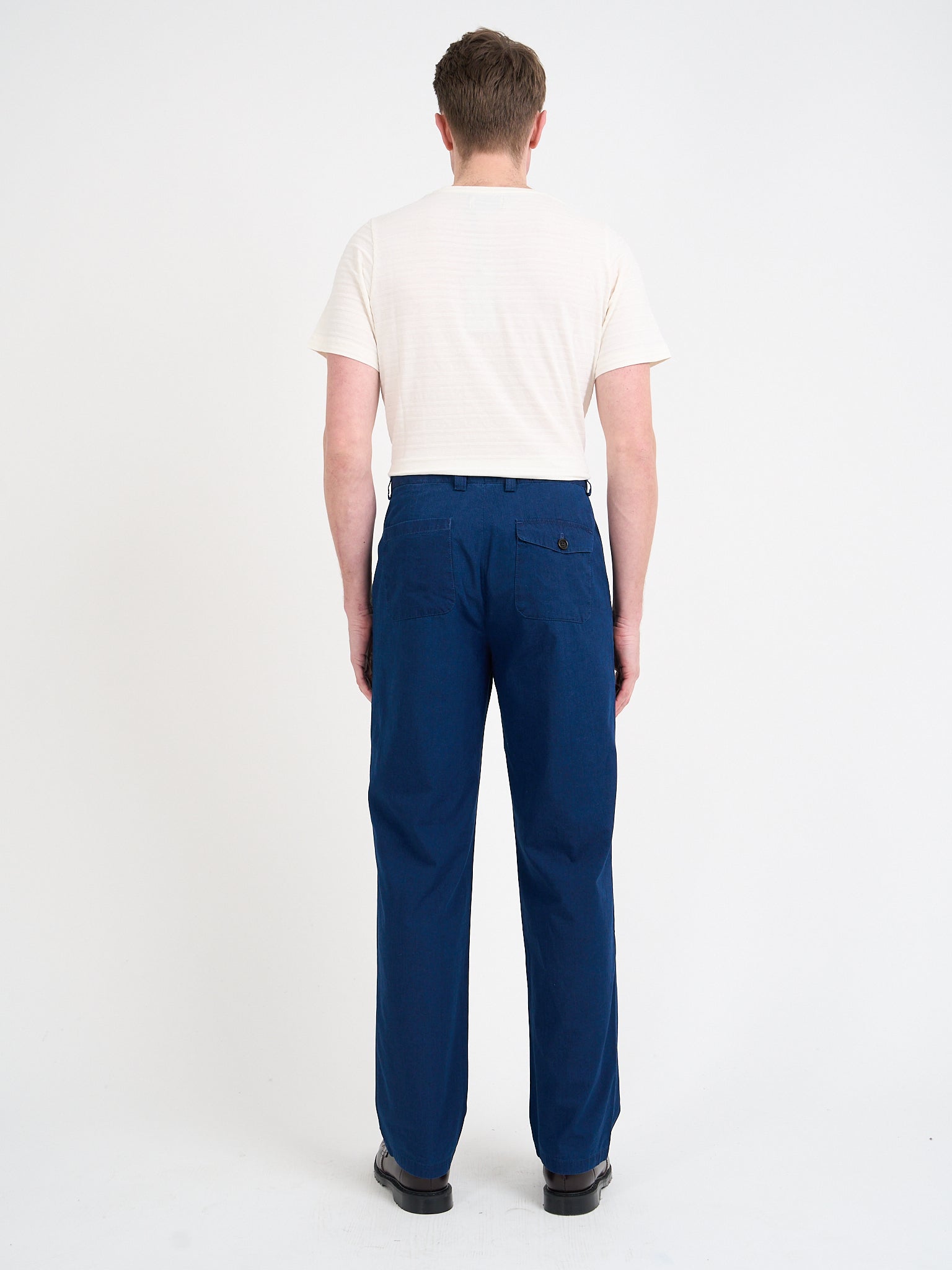 Morton Pleated Trousers Wylie Indigo Rinse