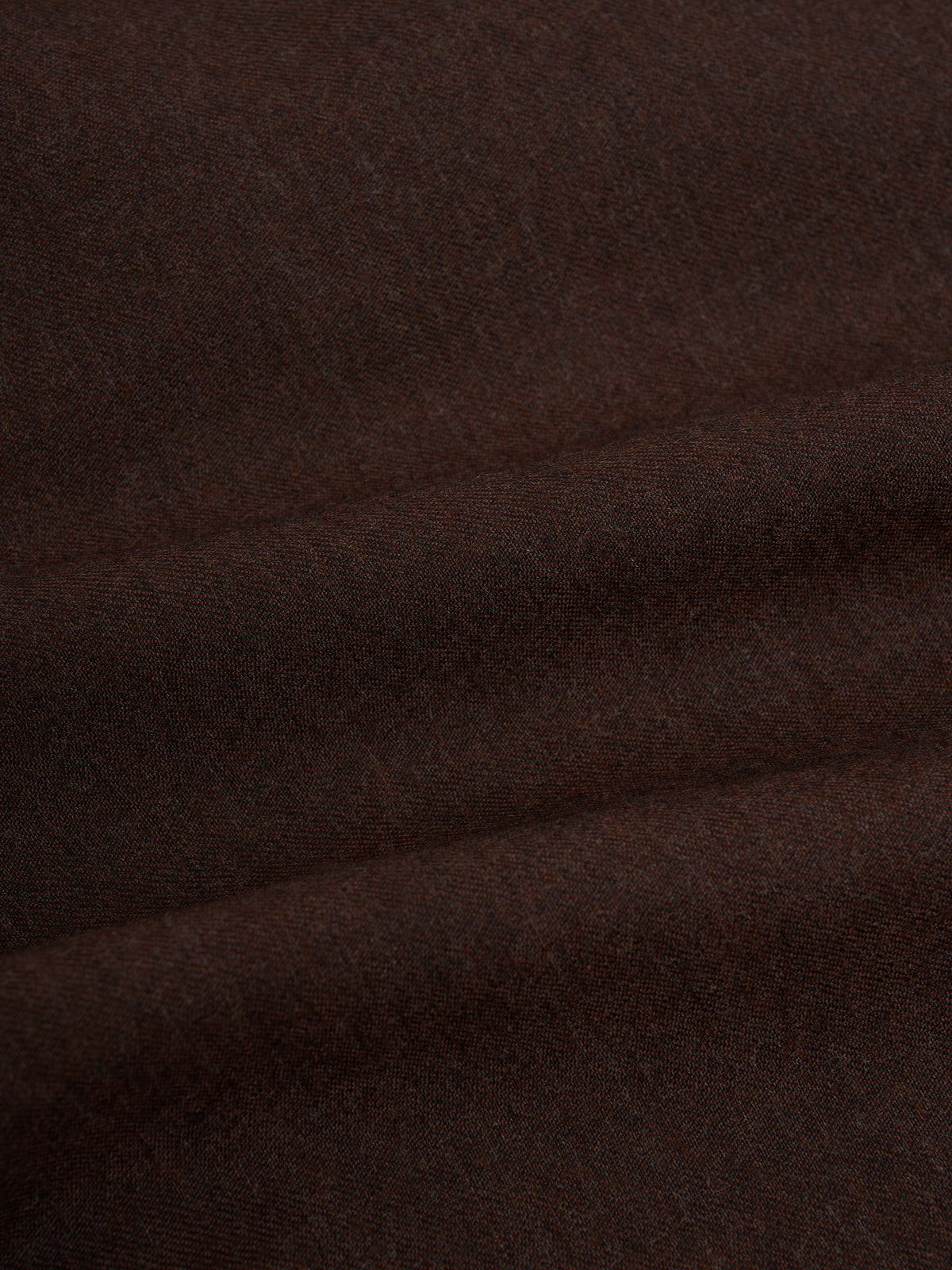 Orsman Wide Leg Pleated Trousers Jara Flannel Chestnut Brown