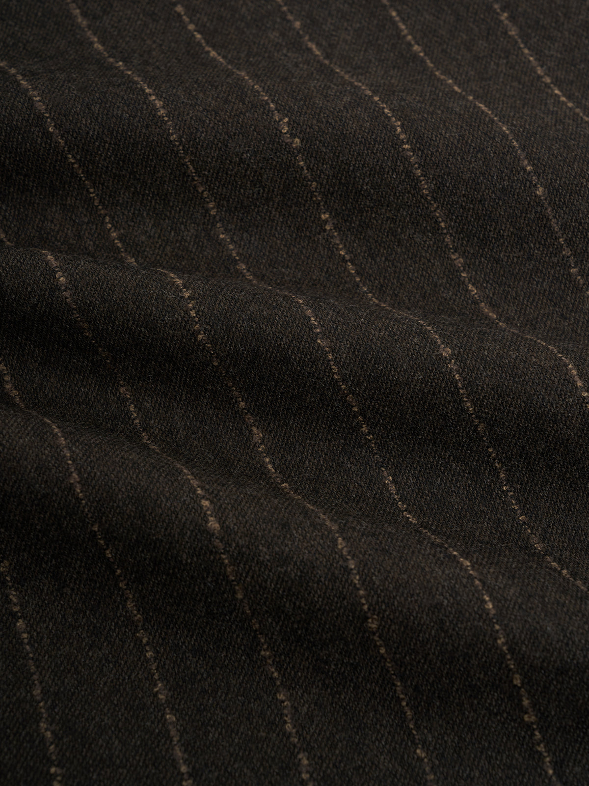 Orsman Wide Leg Pleated Trousers Lowe Brown Stripe