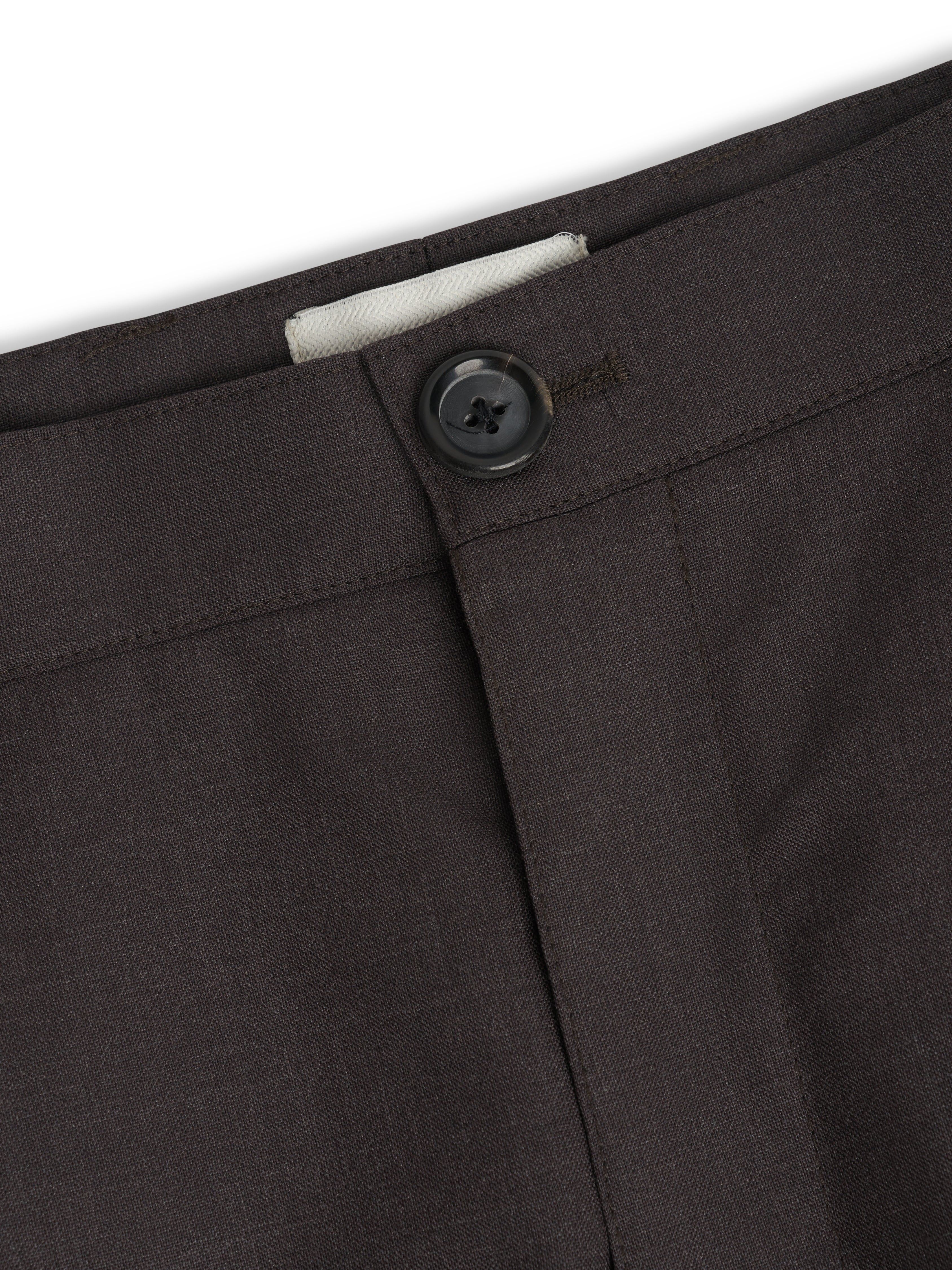 Orsman Trousers Miro Brown | Wide-Leg Tropical Wool Trousers