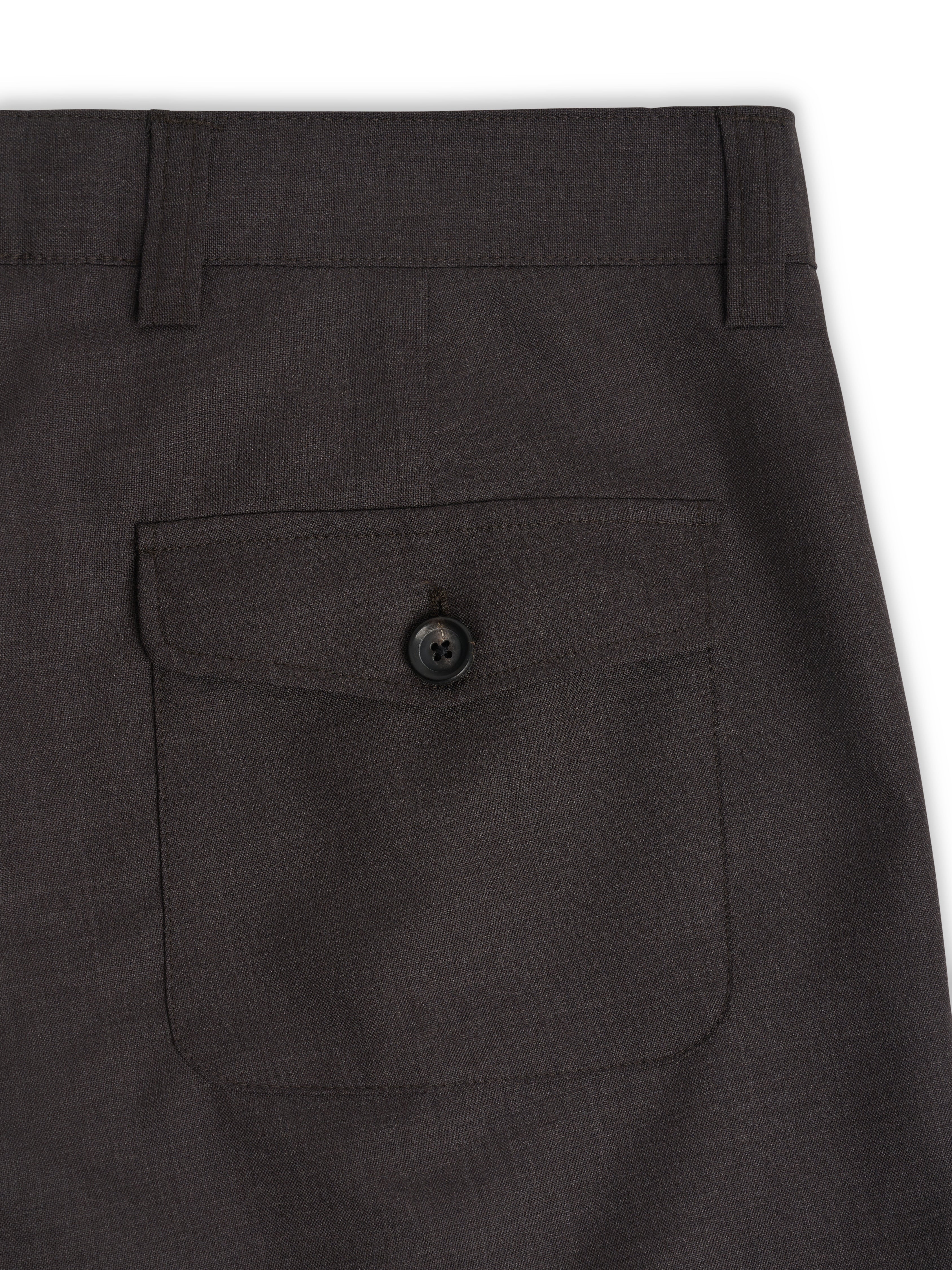 Orsman Trousers Miro Brown | Wide-Leg Tropical Wool Trousers