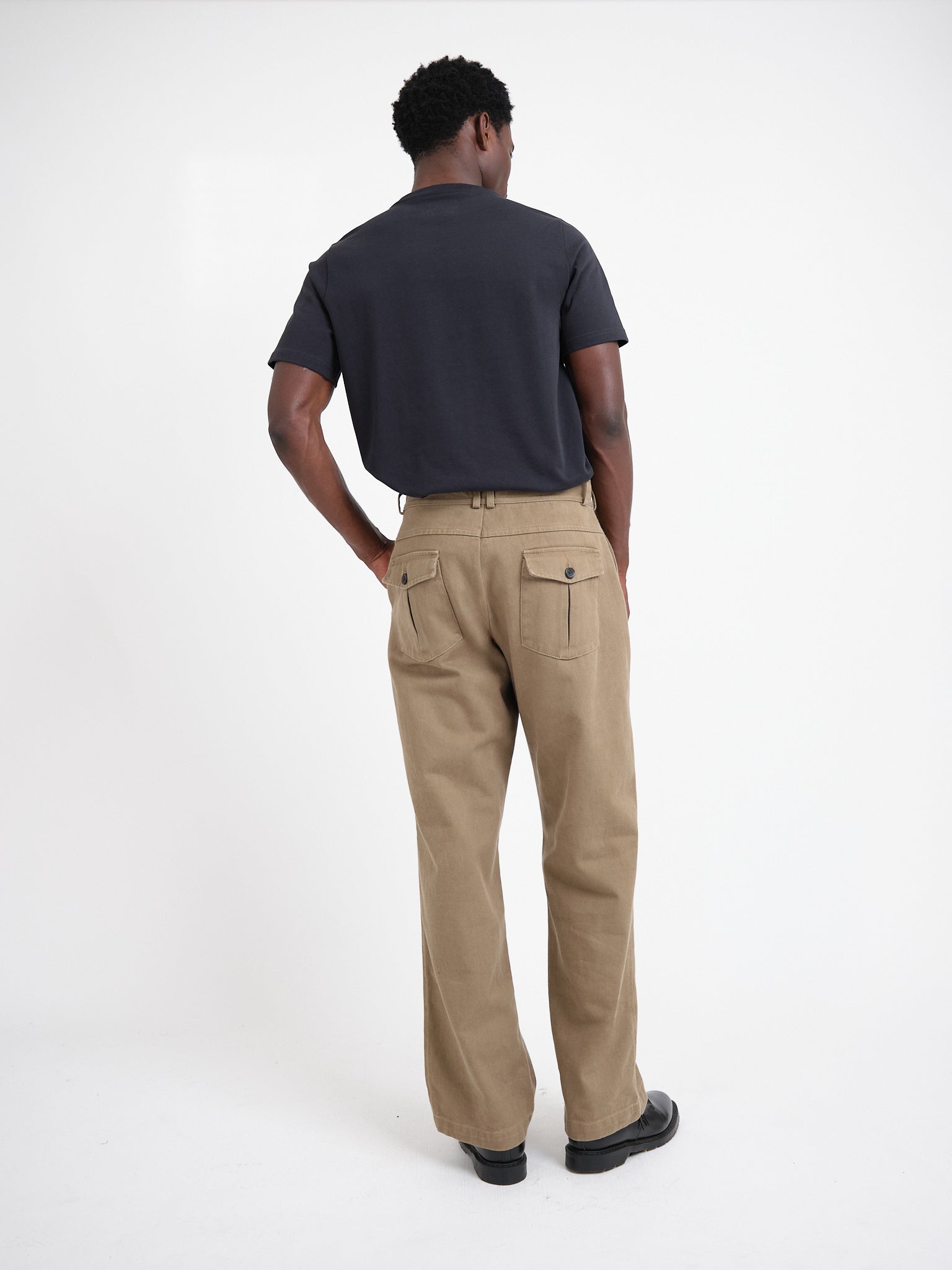 Utility Straight Leg Trousers Hester Beige